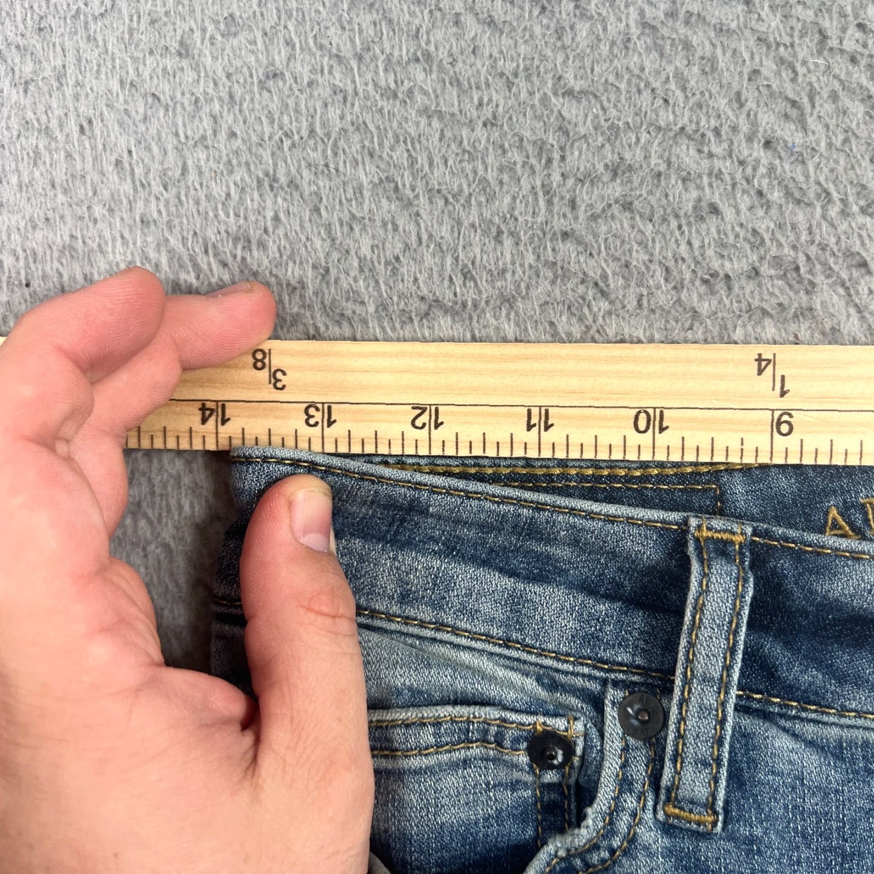 American Eagle Outfitters American Eagle Outfitters Jeans Mens 27x29 Straight Fit Light Wash Blue Denim Size US 27 - 5 Thumbnail