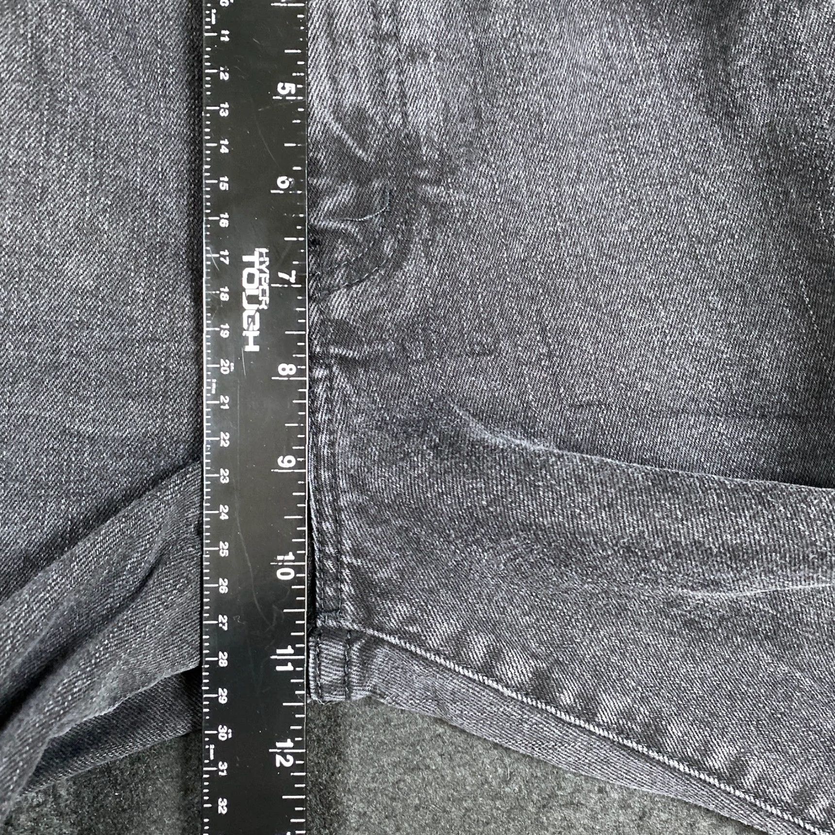 Ralph Lauren Lauren Ralph Lauren Jeans Black Denim Straight 8 Womens Regular High Rise 30 Inseam Cotton Spandex Stretch 5-Pocket Easy Care Size 30" / US 8 / IT 44 - 6 Thumbnail
