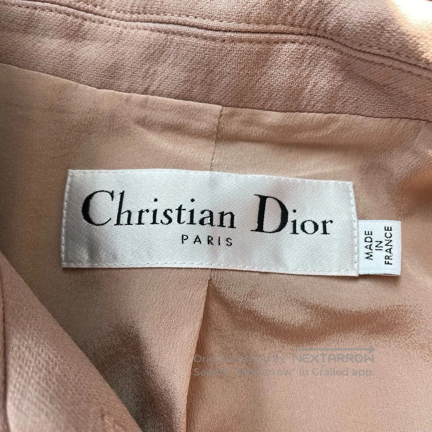 Dior Dior Mixed Fabric Solid Single-Breasted Long-Sleeve Jacket Size S / US 4 / IT 40 - 4 Thumbnail