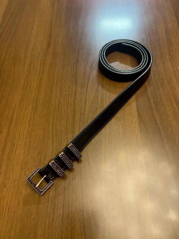 Saint Laurent Paris Sz 95 Saint Laurent Paris 14SS Triple Buckle Belt-2507 Size ONE SIZE - 2 Thumbnail