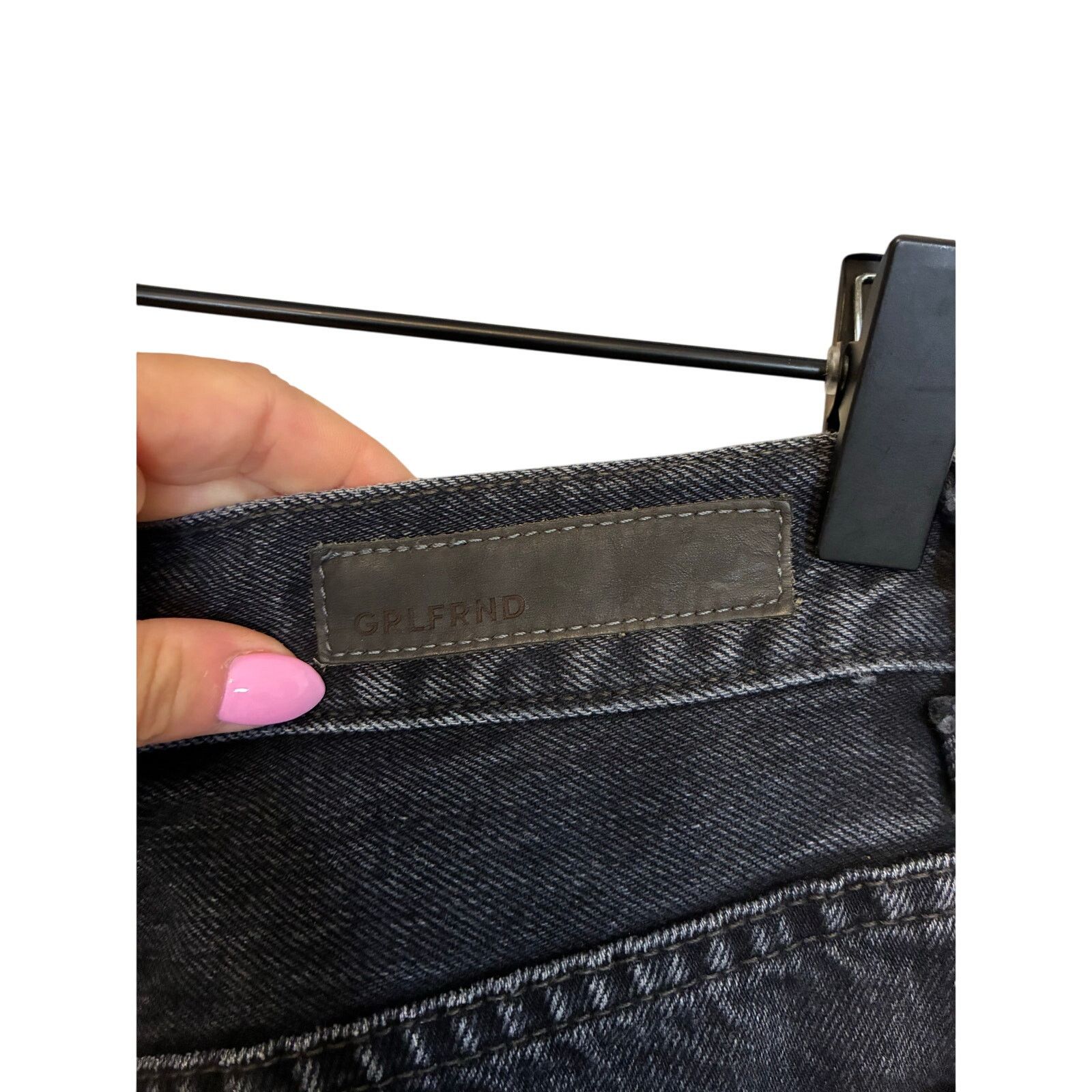 GRLFRND GRLFRND Karolina High Rise Straight Crop Black Casual Size 25" / US 0 / IT 36 - 6 Thumbnail
