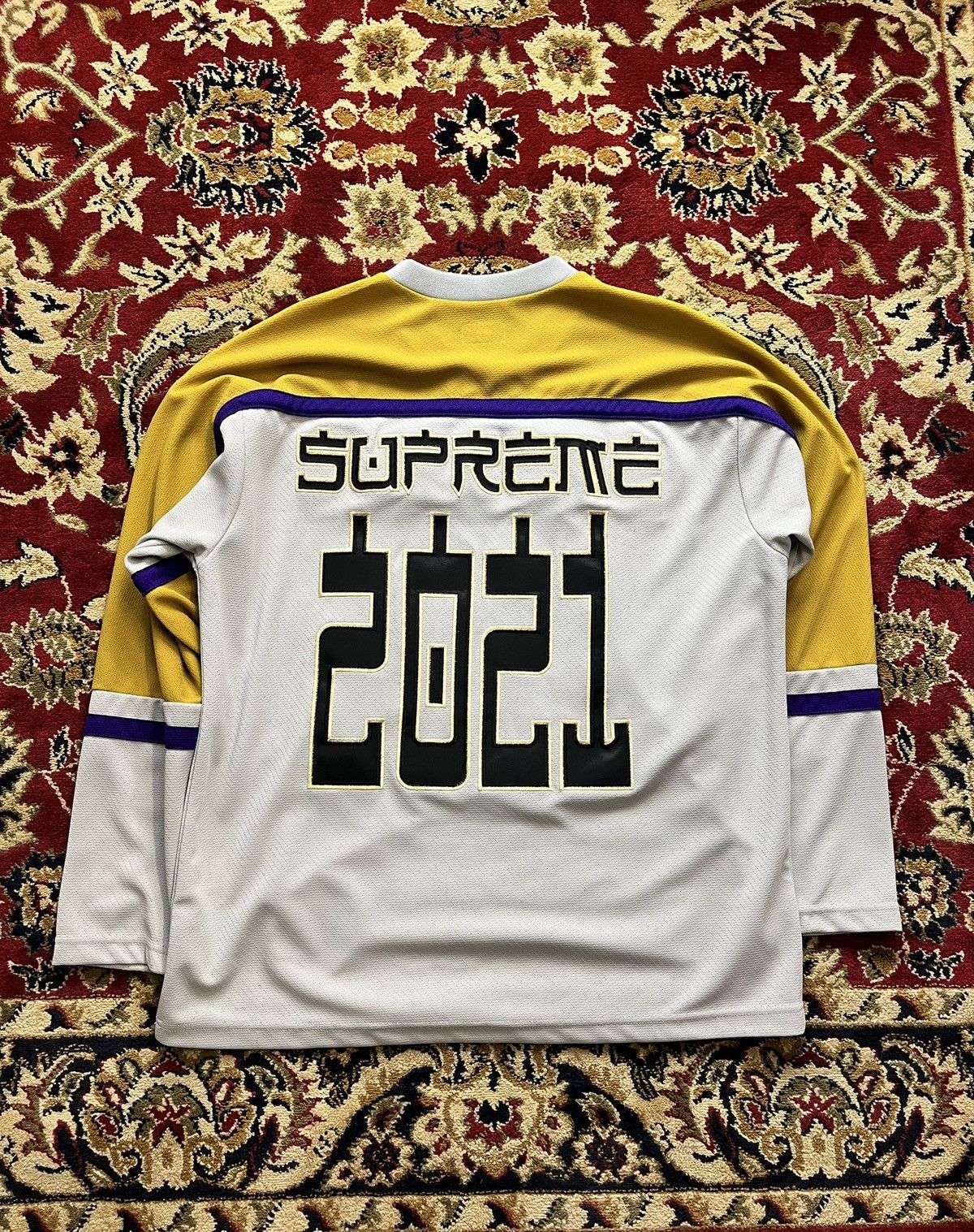 Supreme Supreme Demon Hockey Jersey (Grey) Size US M / EU 48-50 / 2 - 2 Thumbnail