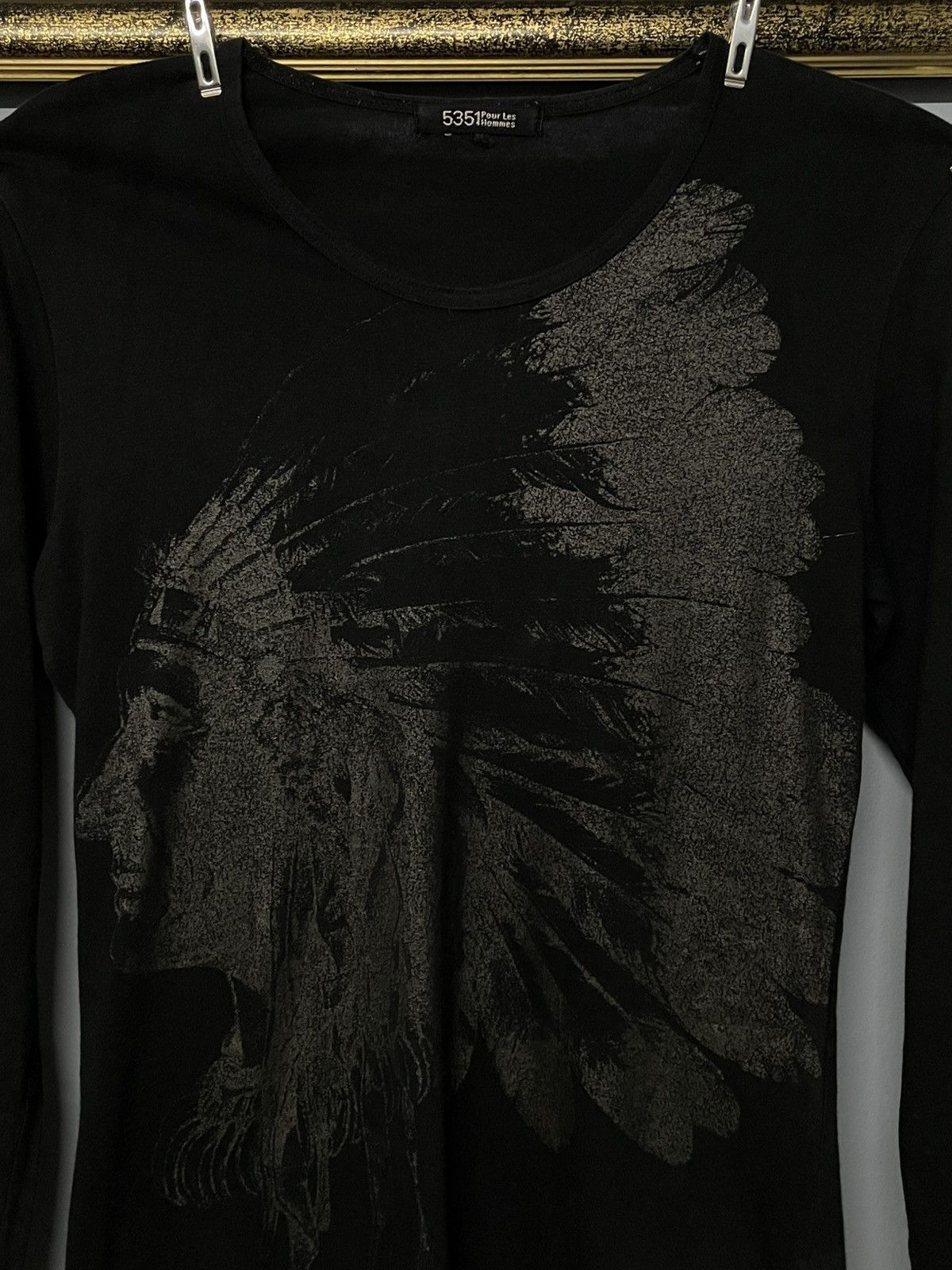 5351 POUR LES HOMMES Vintage 90s Japan 5351 Pour Les Hommes Indian Native Tshirt Size US S / EU 44-46 / 1 - 3 Thumbnail
