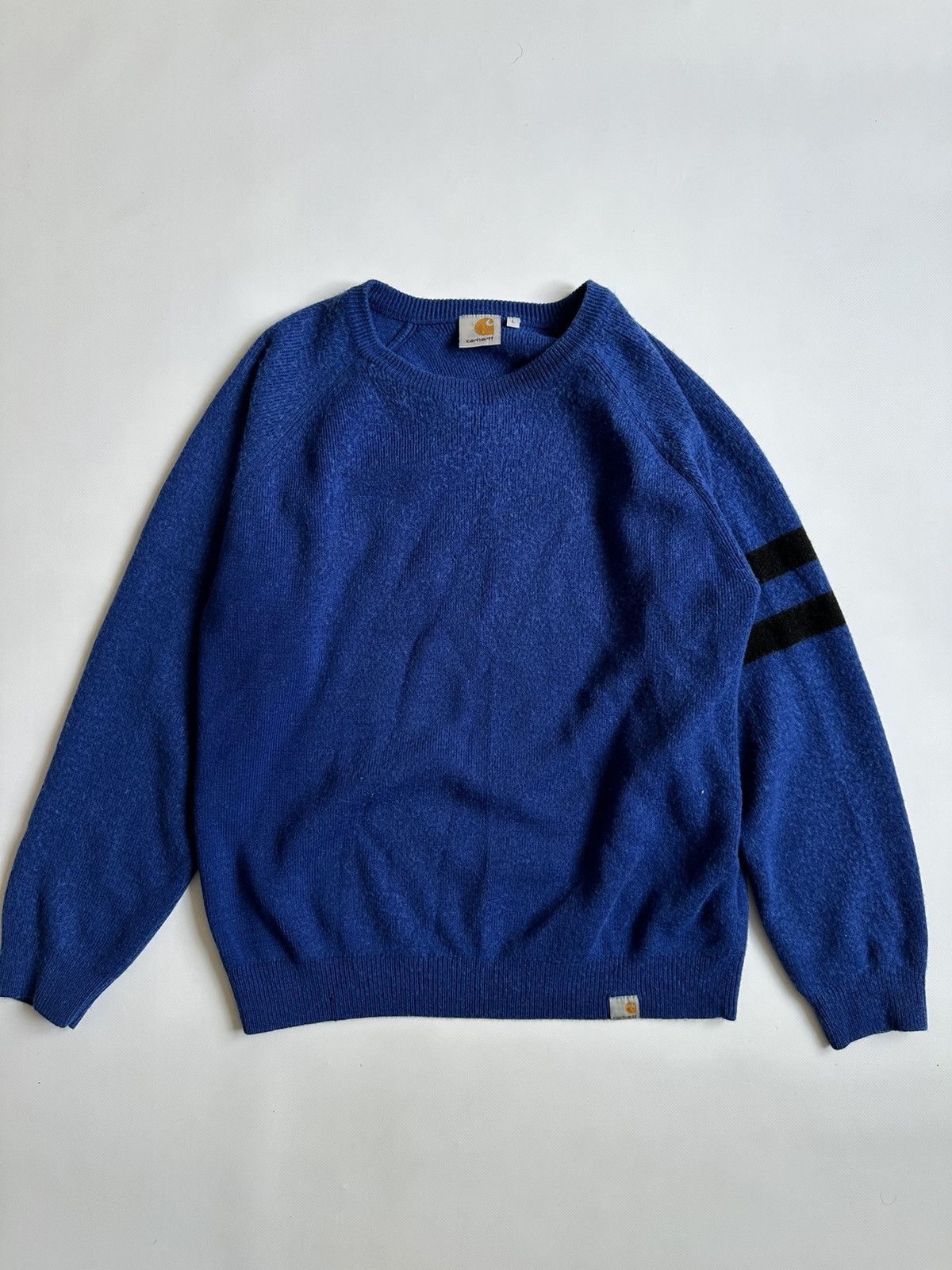 Carhartt × Vintage Vintage 90s Carhartt Y2K Crewneck Small Logo Sweater Size US L / EU 52-54 / 3 - 1 Thumbnail