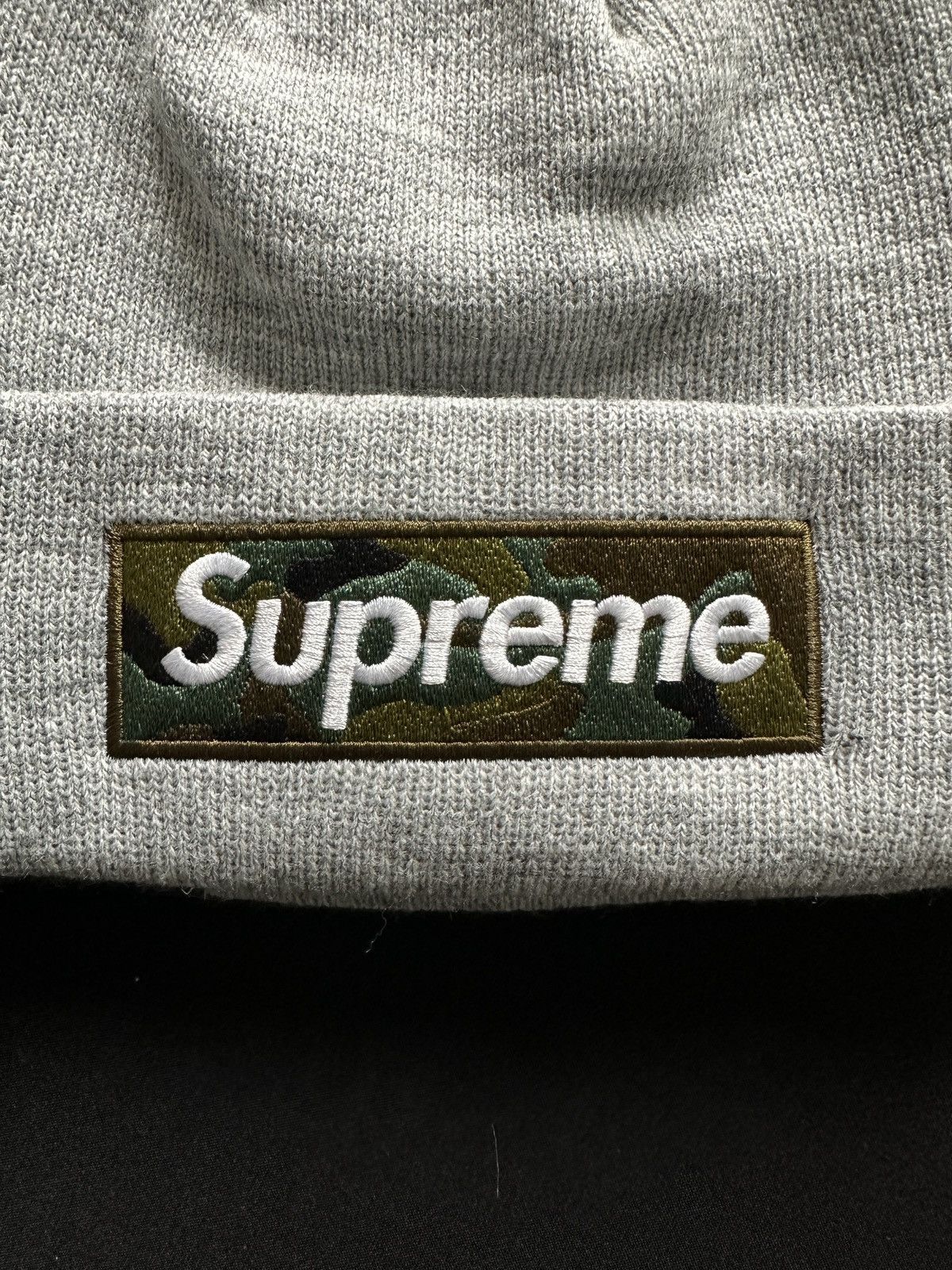 Supreme Supreme FW23 Box Logo Beanie Grey Camo Size ONE SIZE - 3 Thumbnail
