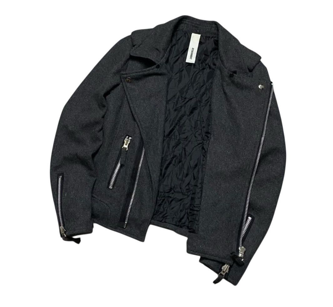 Isamu Katayama Backlash Attachment bikers wool jacket Size US M / EU 48-50 / 2 - 5 Thumbnail