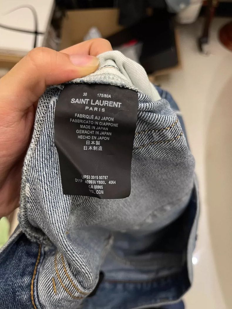 Saint Laurent Paris Saint Laurent Paris Knife cut jeans Size US 30 / EU 46 - 6 Thumbnail