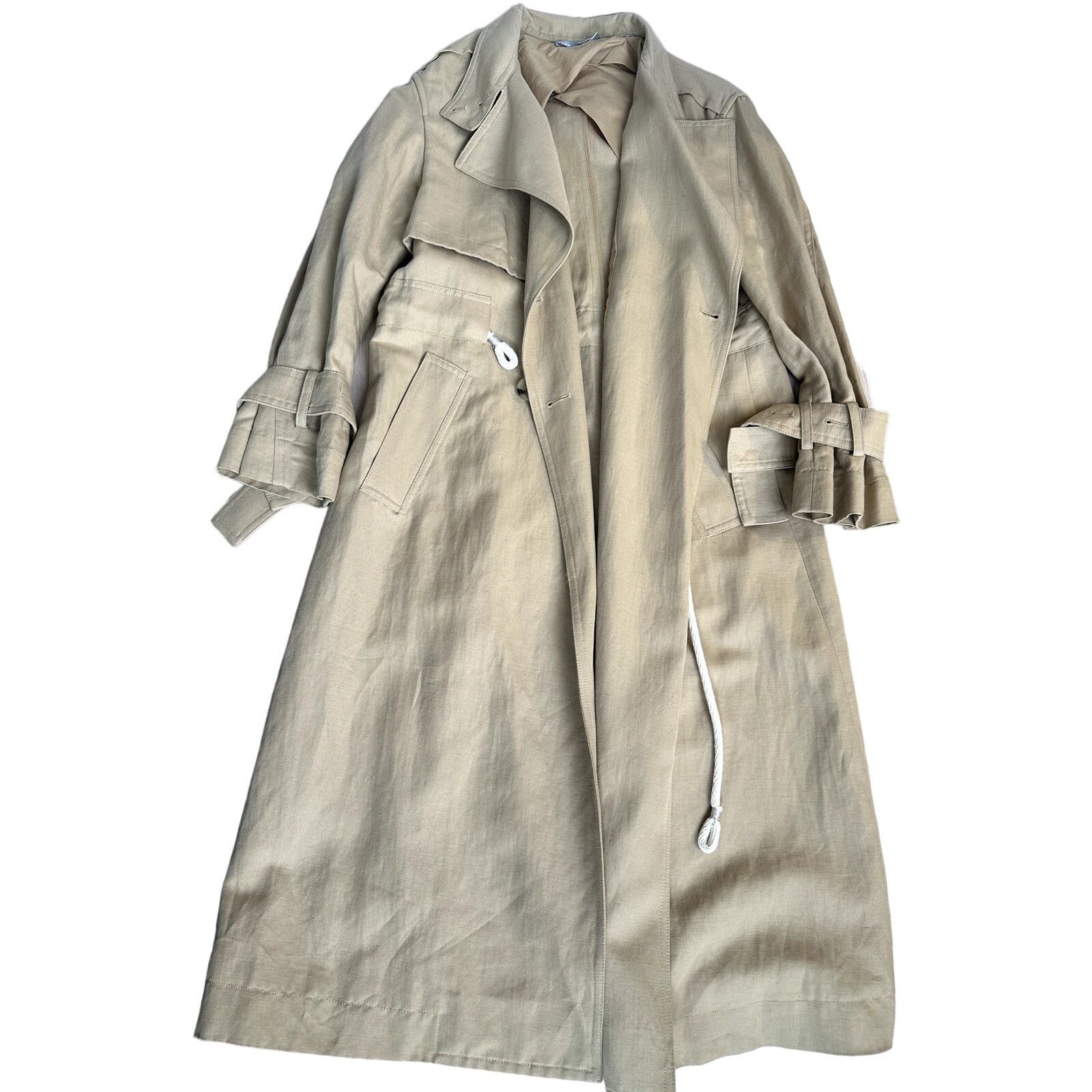 Vince Rare Vince Overcoat with Drawstring Belt - Size S Size S / US 4 / IT 40 - 1 Thumbnail
