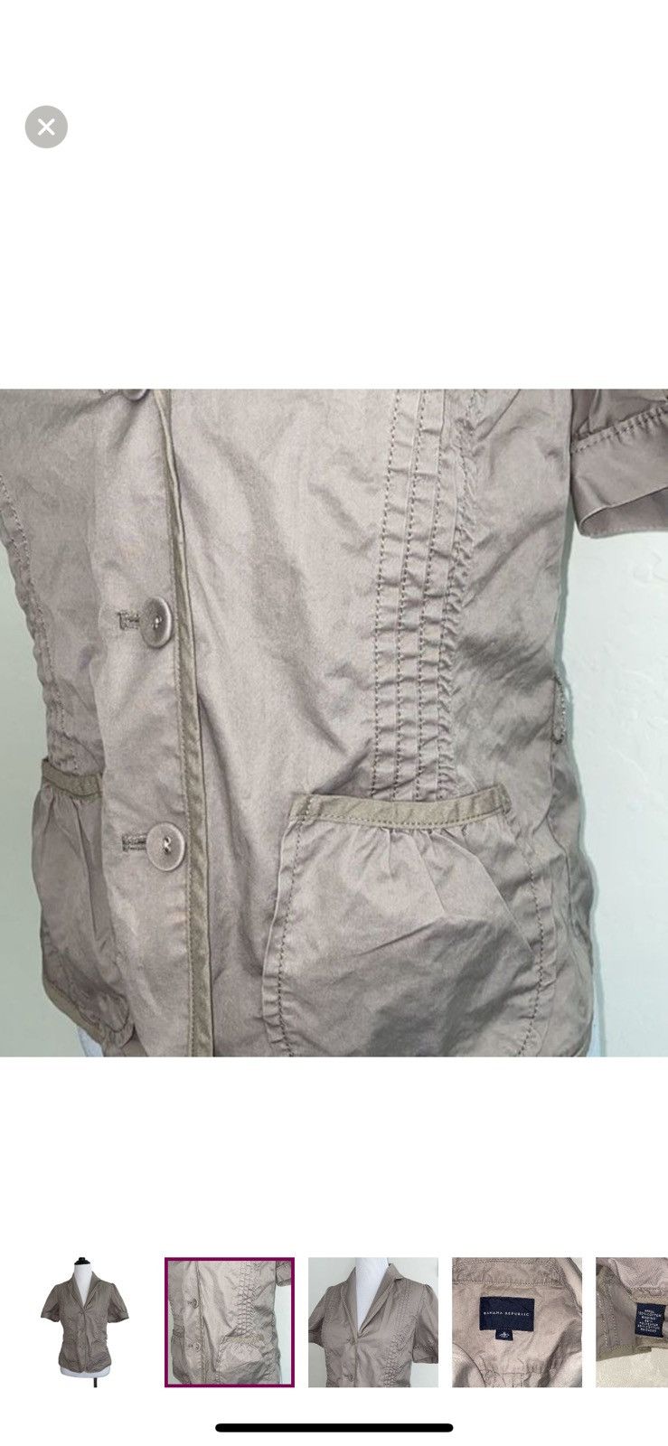 Banana Republic Banana republic short sleeved button blazer size 2 Size XS / US 0-2 / IT 36-38 - 4 Thumbnail