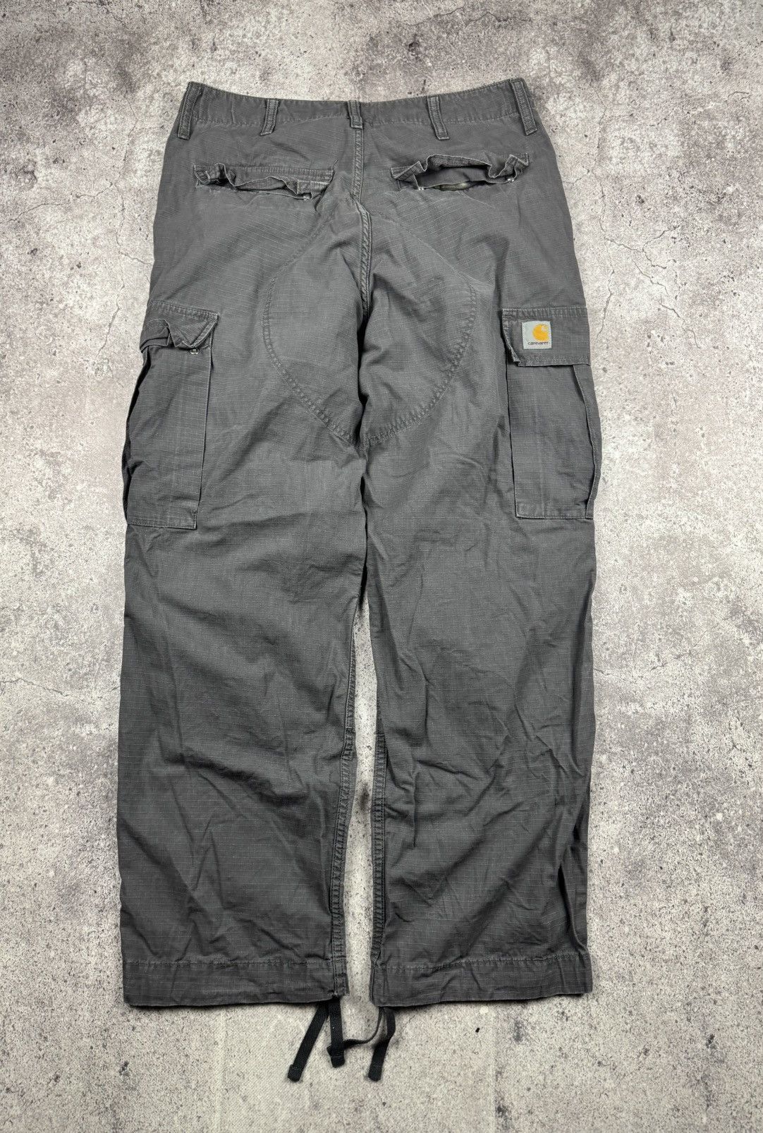 Carhartt VINTAGE Y2K DISTRESSED REGULAR BAGGY CARGO PANTS CARHARTT Size US 31 - 1 Thumbnail