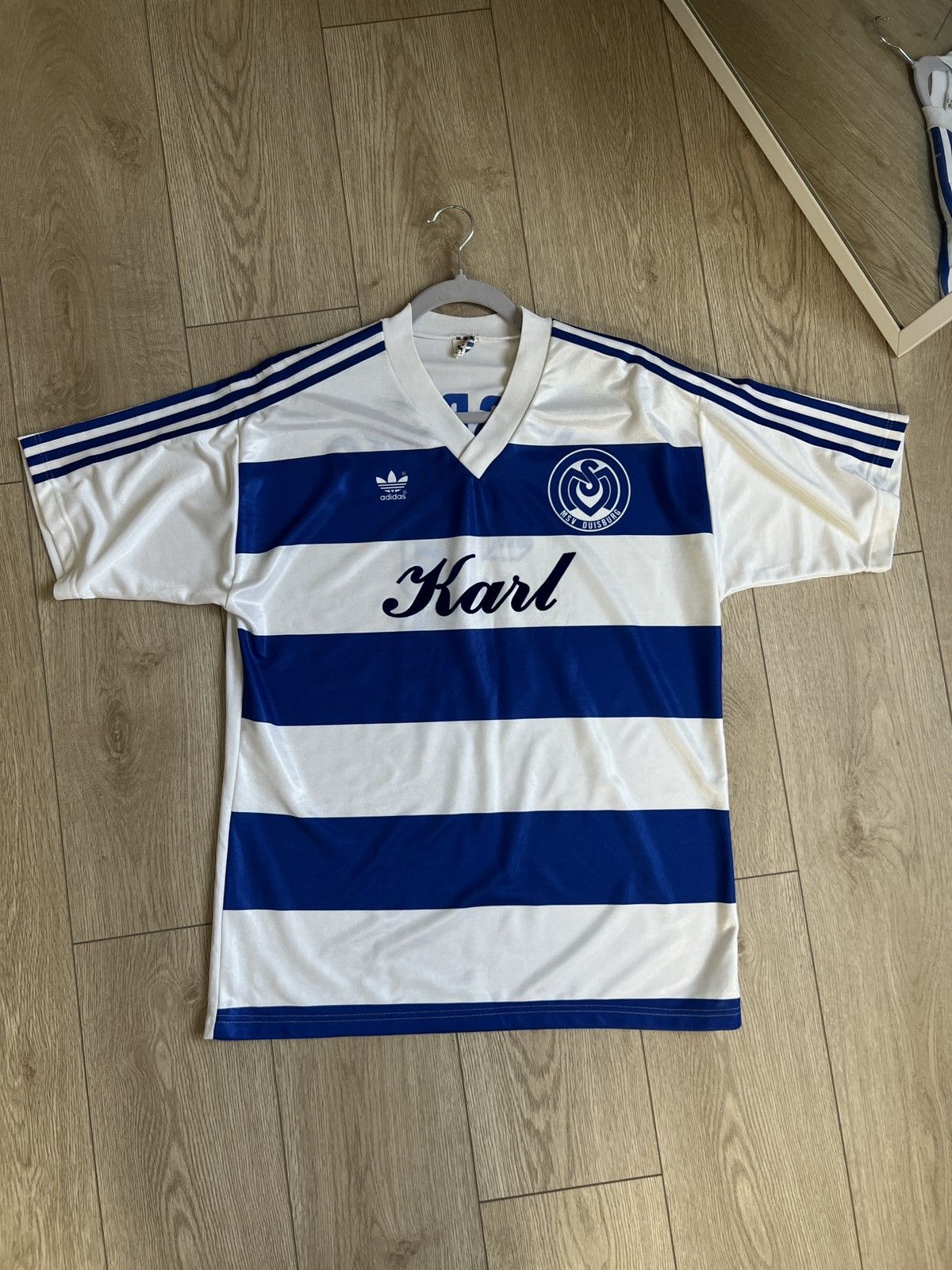 Vintage Adidas MSV Duisburg 1991-92 Karl soccer jersey
