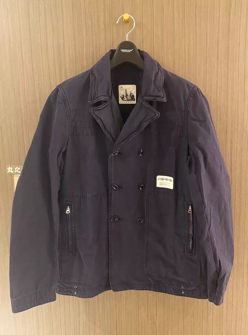 Undercover Undercover 011 Underman Double Breasted Washed Jacket Size US XL / EU 56 / 4 - 2 Thumbnail