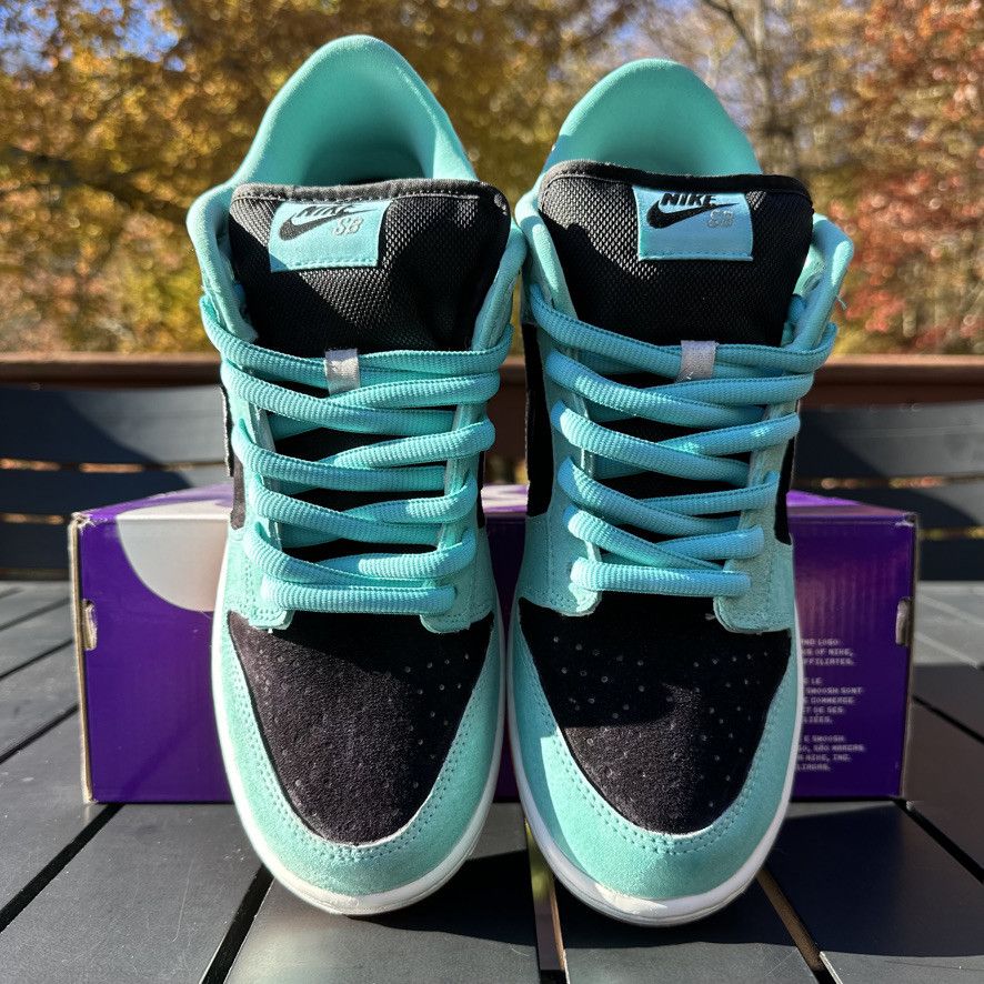Nike Nike SB Dunk Custom Tiffany Suede - Teal/Black - Size 10 Size US 10 / EU 43 - 6 Thumbnail