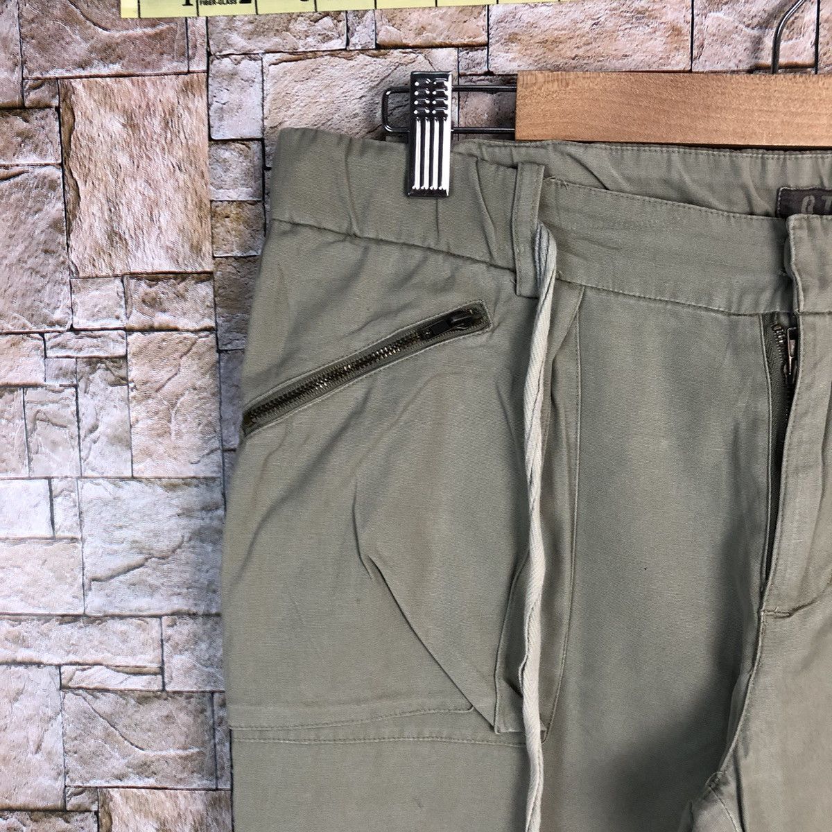 Japanese Brand Q Top Green utility streetwear Cargo Multipocket Pants #A437 Size US 30 / EU 46 - 8 Thumbnail