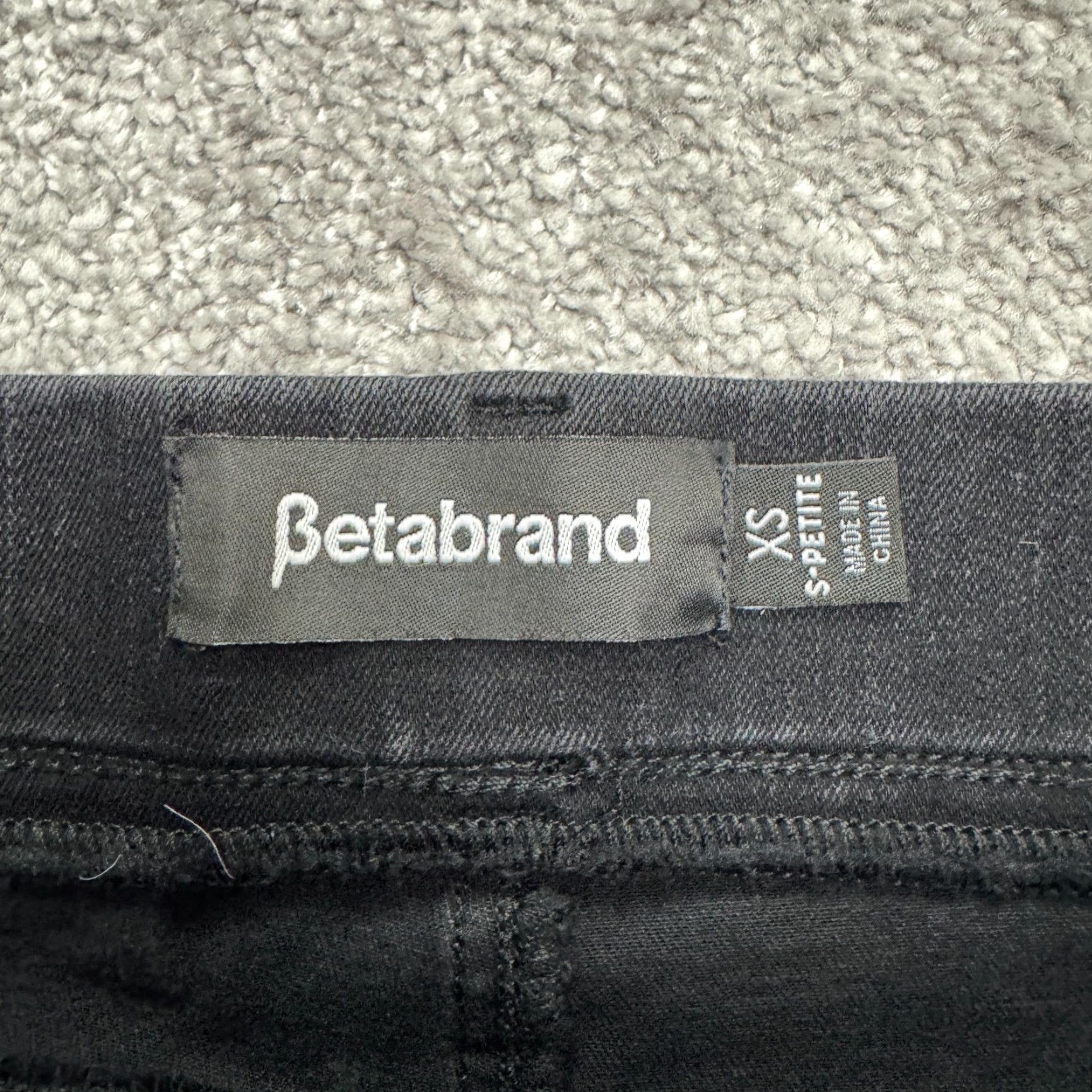 Denime VINTAGE Betabrand Women's Skinny Leg Jeans Pants XS Short Petite Black Casual 90s Retro Size 26" / US 2 / IT 38 - 7 Thumbnail