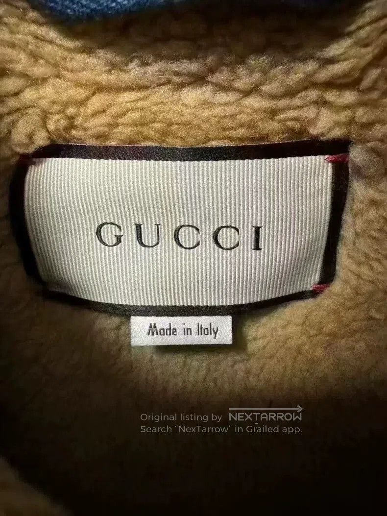 Gucci Gucci Lamb cashmere blue denim jacket Size US S / EU 44-46 / 1 - 3 Thumbnail