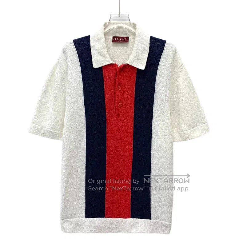 Gucci Gucci White striped cotton lapel single-breasted short-sle Size US M / EU 48-50 / 2 - 1 Thumbnail