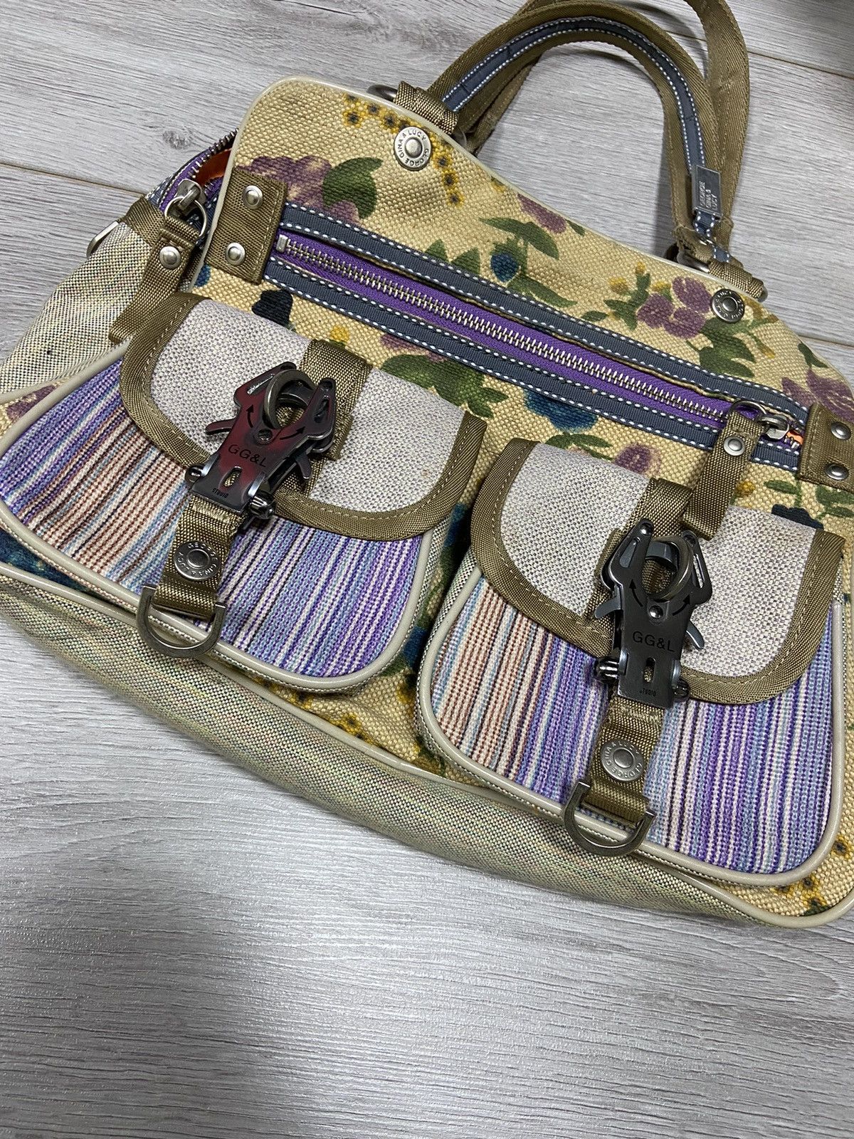 Vintage George Gina Lucy DOUBLE 2x CARABINER ALYX style GGL bag Size ONE SIZE - 4 Thumbnail