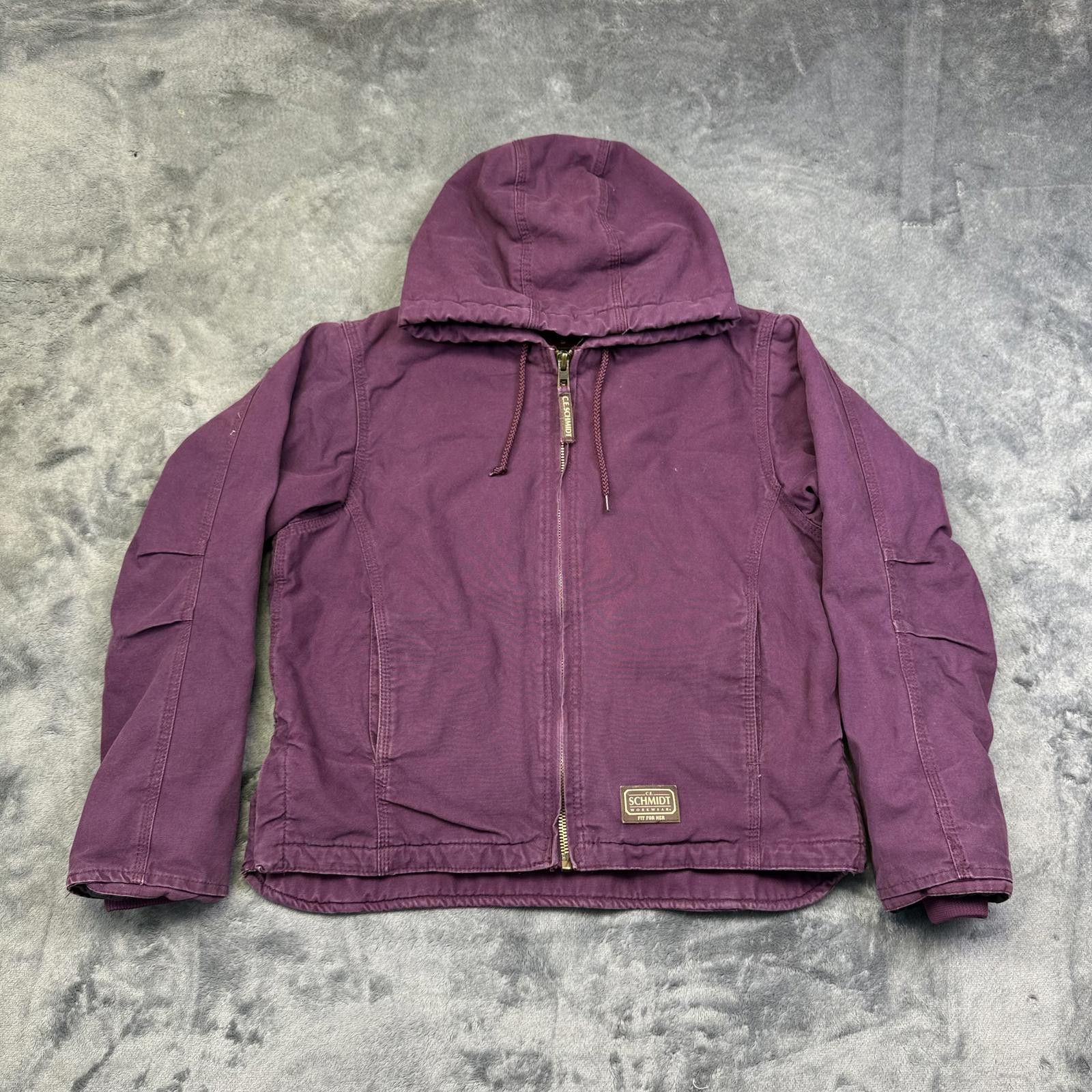 SCHMIDT C.E Schmidt Workwear Canvas Women's Hooded Jacket Size US S / EU 44-46 / 1 - 1 Thumbnail