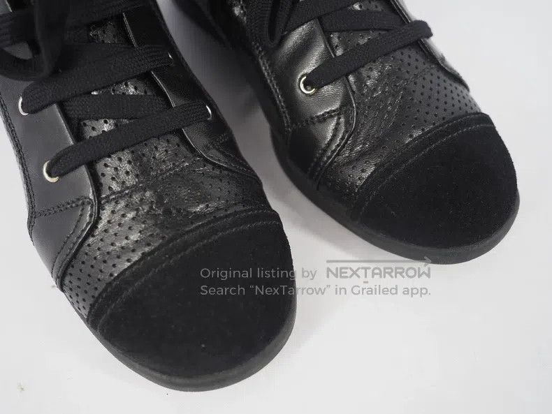 Chanel Chanel Black Suede and Leather High-Top Boots Size US 7 / IT 37 - 3 Thumbnail