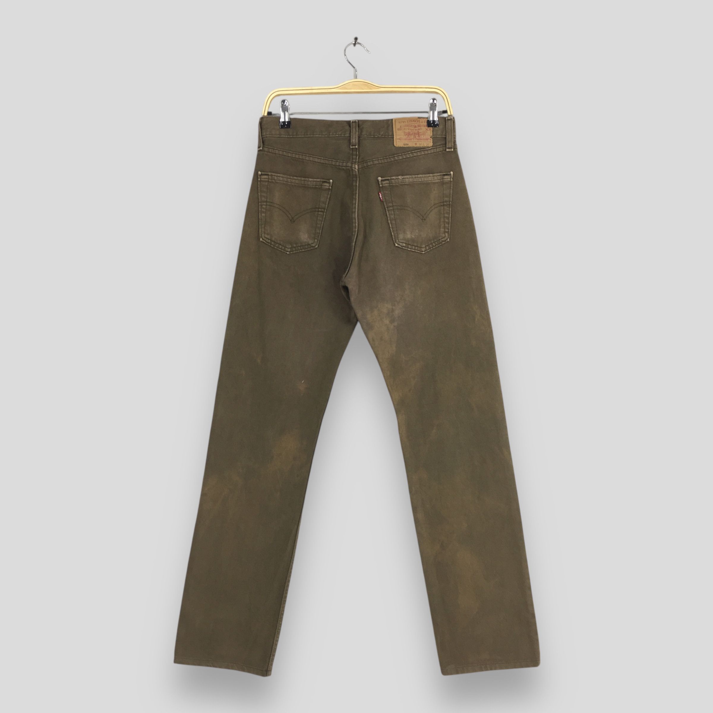 Levi's Size 29x30.5 Vintage 90s Levi's 501 Straight Cut Jeans S1512 Size US 29 - 7 Thumbnail