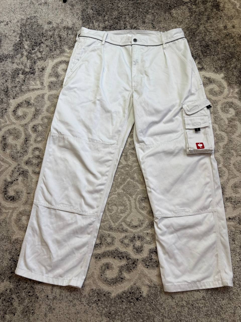 Vintage Engelbert Strauss White Technical Cargo Work Pants Size US 40 / EU 56 - 2 Thumbnail