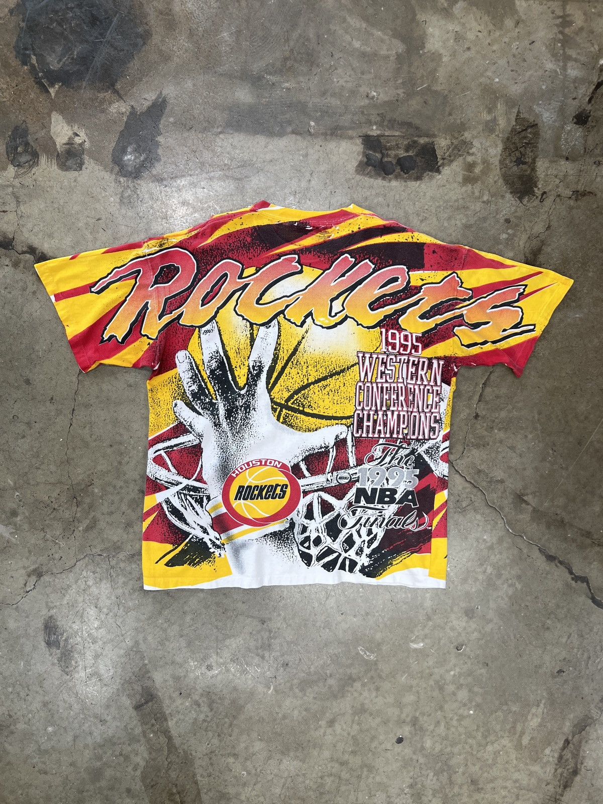 NBA Vintage AOP 1995 Houston Rockets Western Conference Champ XL Size US XL / EU 56 / 4 - 5 Thumbnail