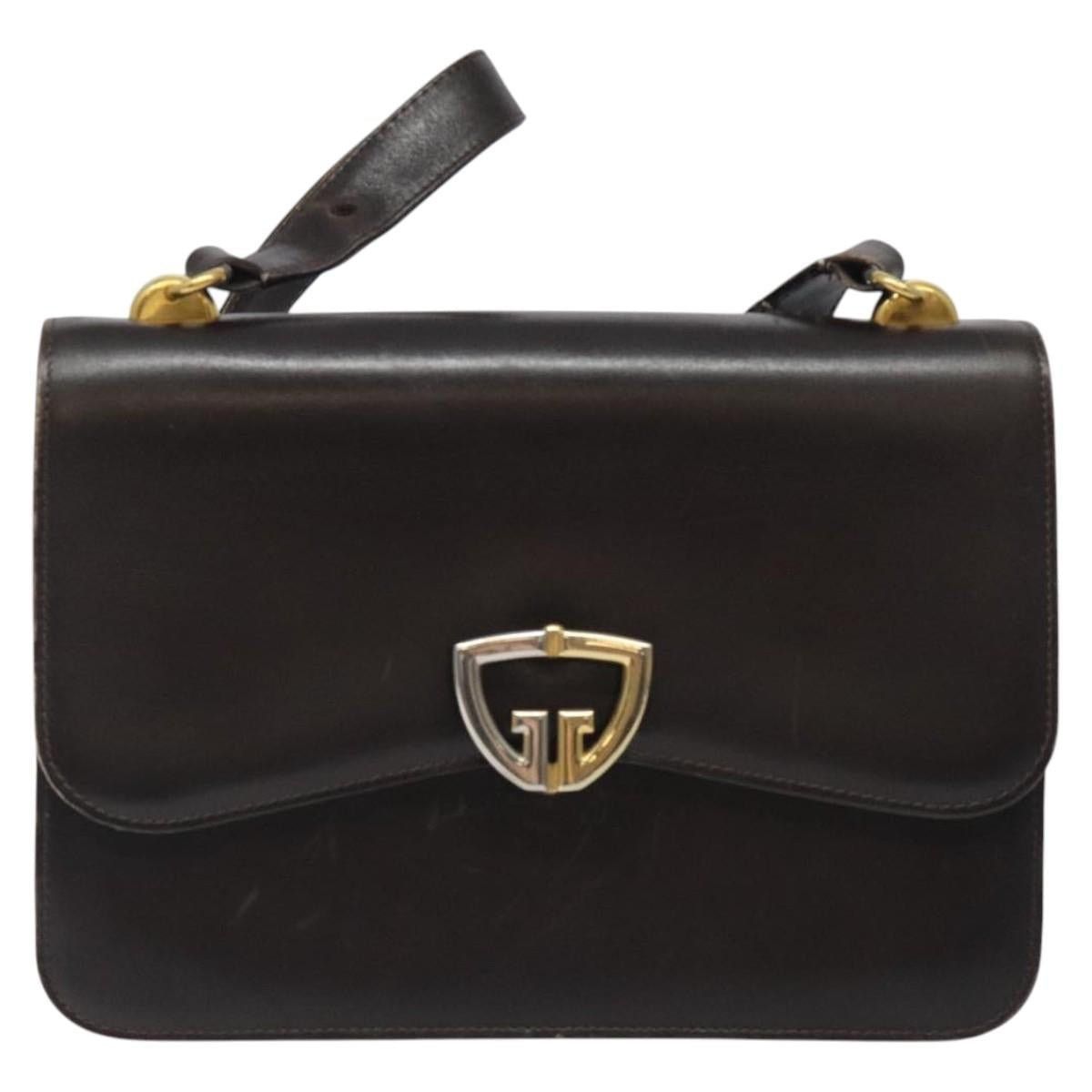Gucci GUCCI Shoulder Bag Leather Brown Gold Size ONE SIZE - 13 Thumbnail