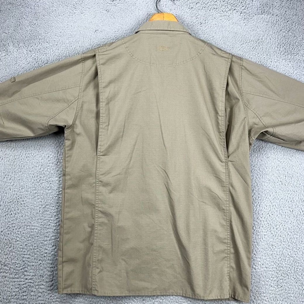 Vintage TRU-SPEC Tactical Jacket Mens Medium Beige Military Full Zip Ripstop Collared Jacket Size US M / EU 48-50 / 2 - 3 Thumbnail