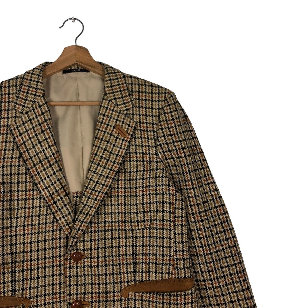 Japanese Brand 🔥VINTAGE DAKS LONDON COATS LEATHER PARTS POCKETS NOVA CHECK Size US S / EU 44-46 / 1 - 8 Thumbnail