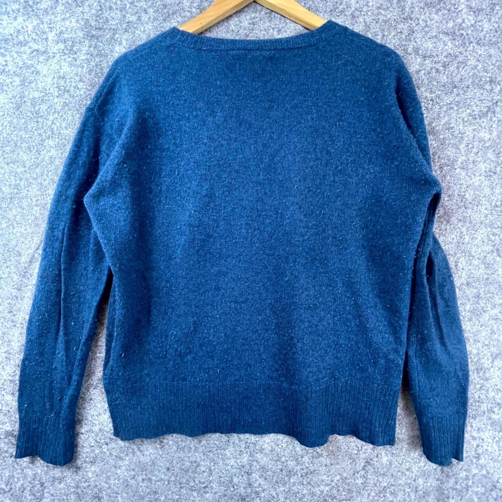 Velvet Velvet By Graham & Spencer Sweater Women Small Blue Cashmere Size S / US 4 / IT 40 - 2 Thumbnail