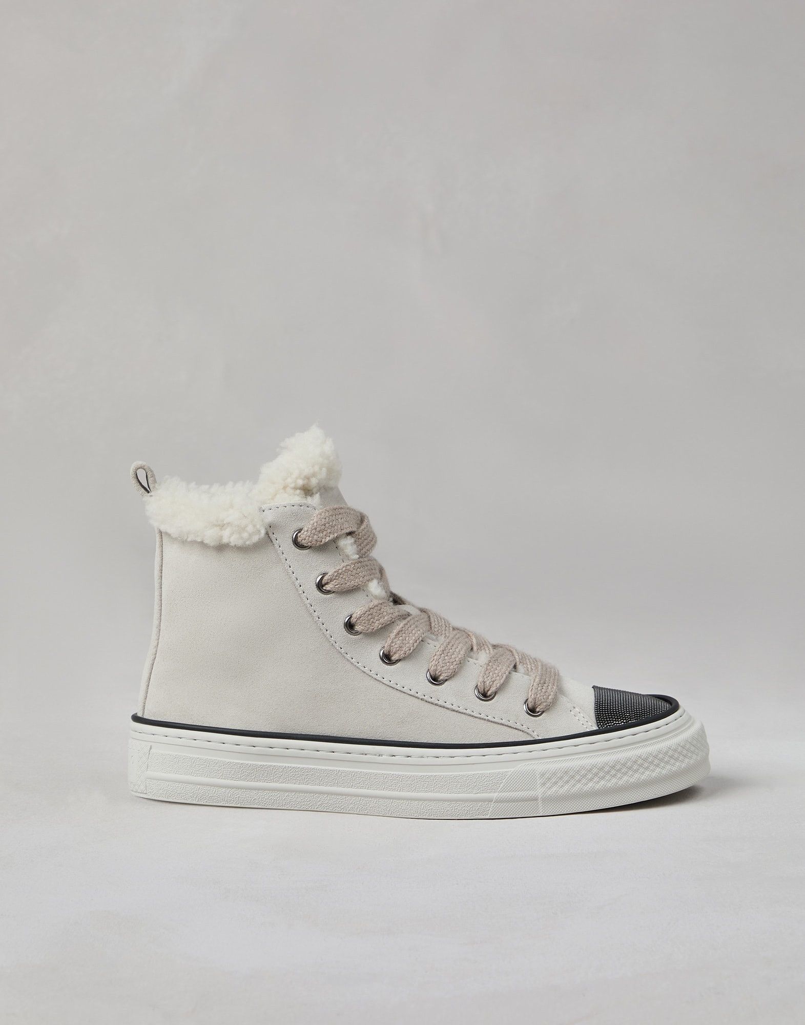 Brunello Cucinelli o1la1rc1a1025 Hi-Top Sneakers in White Size US 8 / IT 38 - 5 Thumbnail