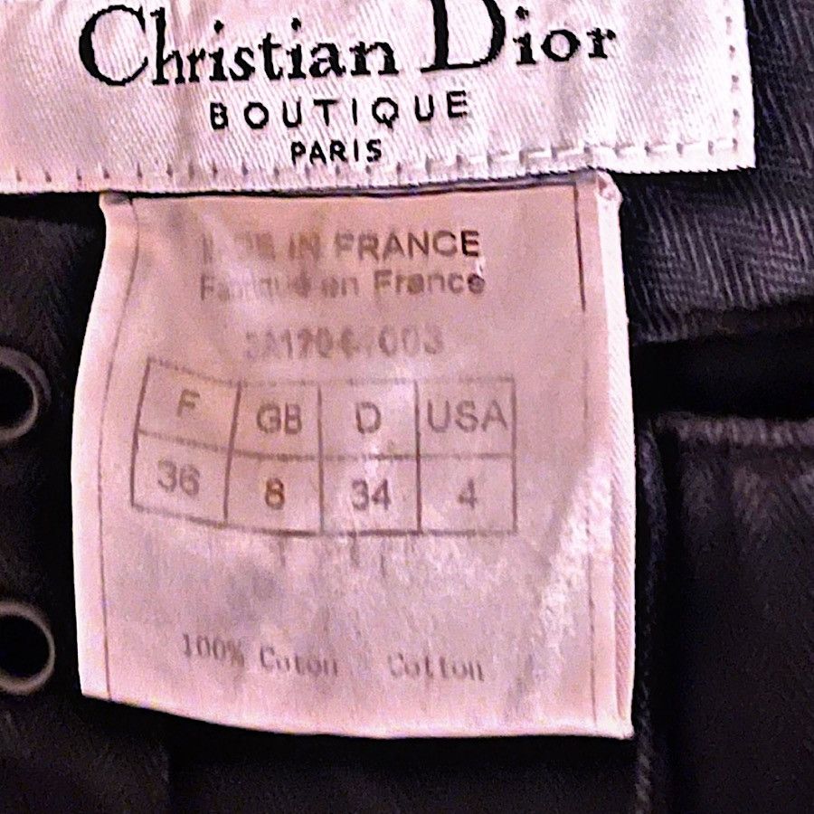 Dior Authentic Christian Dior 04 AW Galliano Black Bondage Denim Size 25" / US 0 / IT 36 - 13 Thumbnail