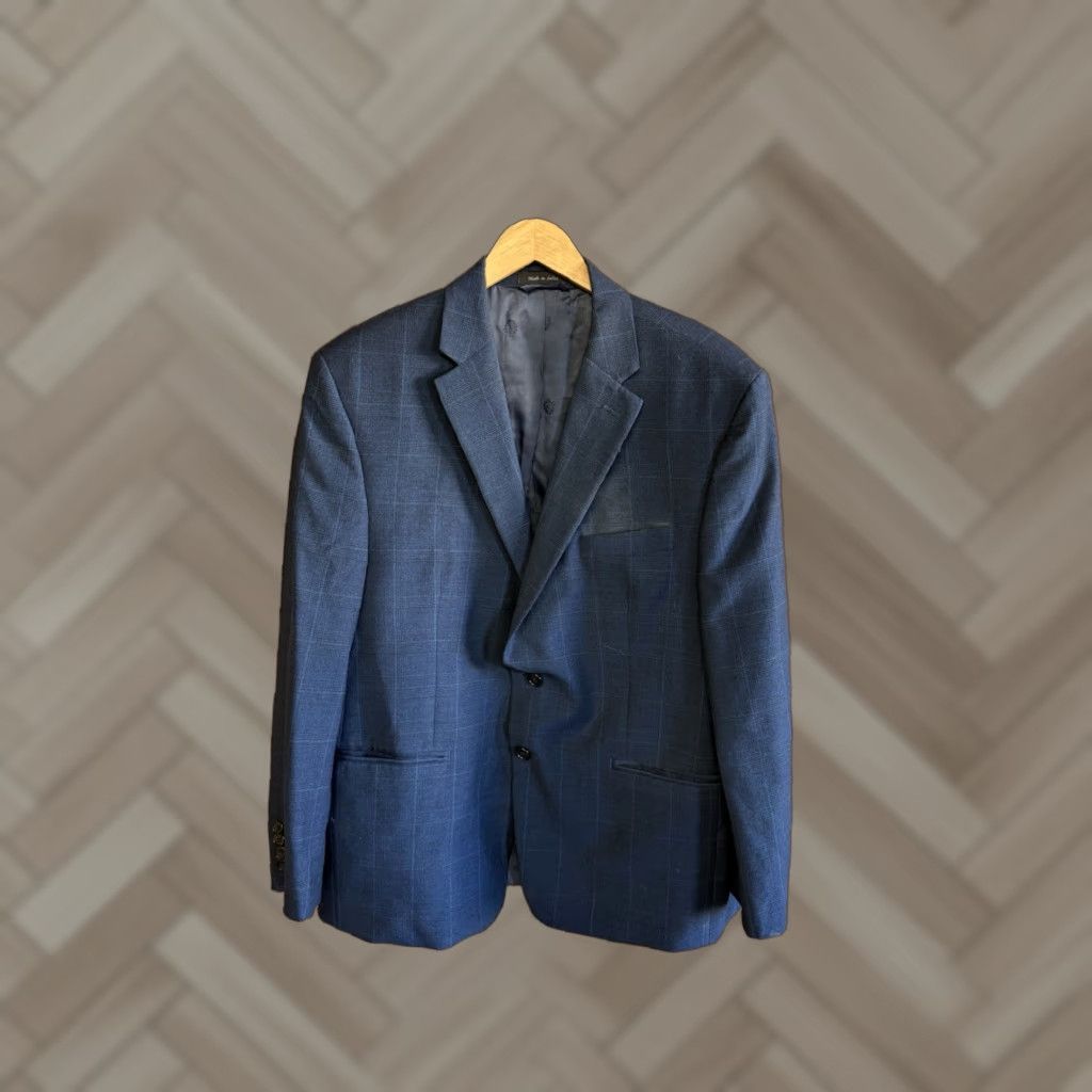 Ralph Lauren Lauren Ralph Lauren Womens Blue Plaid Blazer Jacket Short Size 44 Size 30" / US 8 / IT 44 - 1 Thumbnail