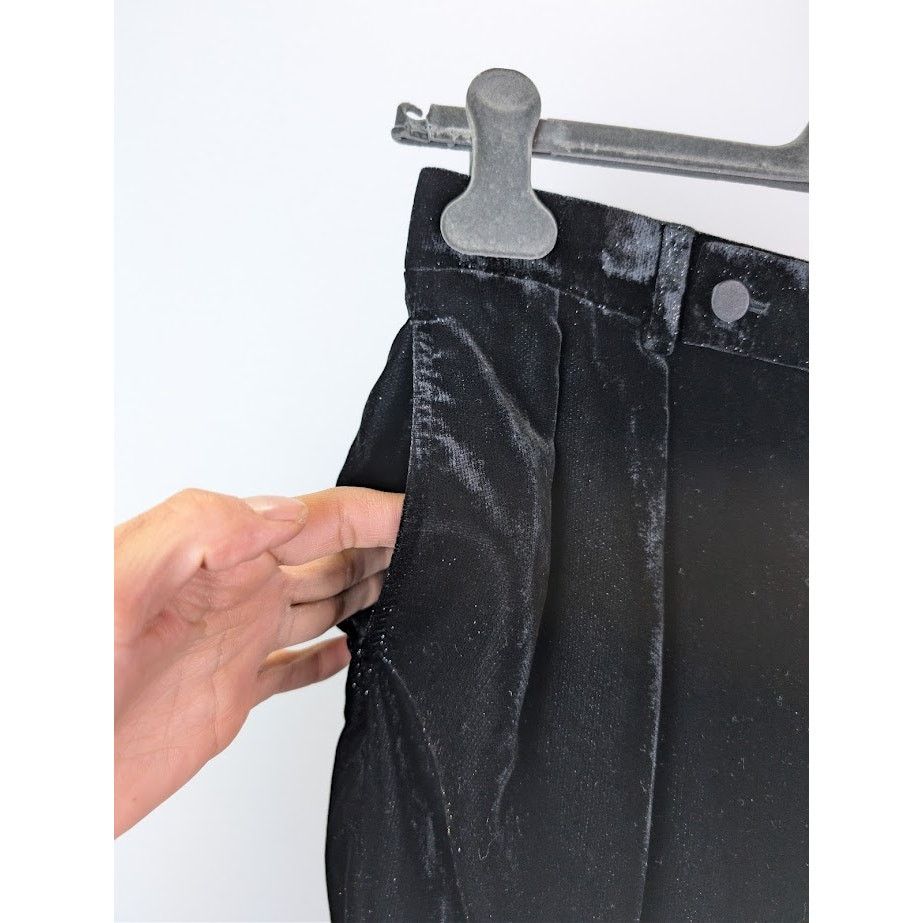 Saint Laurent Paris o1rshd1 Shimmering Velvet Pants in Black Size US 32 / EU 48 - 5 Thumbnail