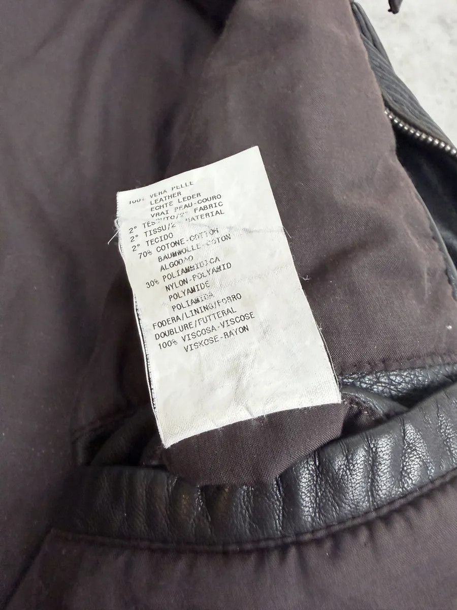 Emporio Armani AW2005 Emporio Armani Biker Black Lines Leather Jacket Size US M / EU 48-50 / 2 - 8 Thumbnail