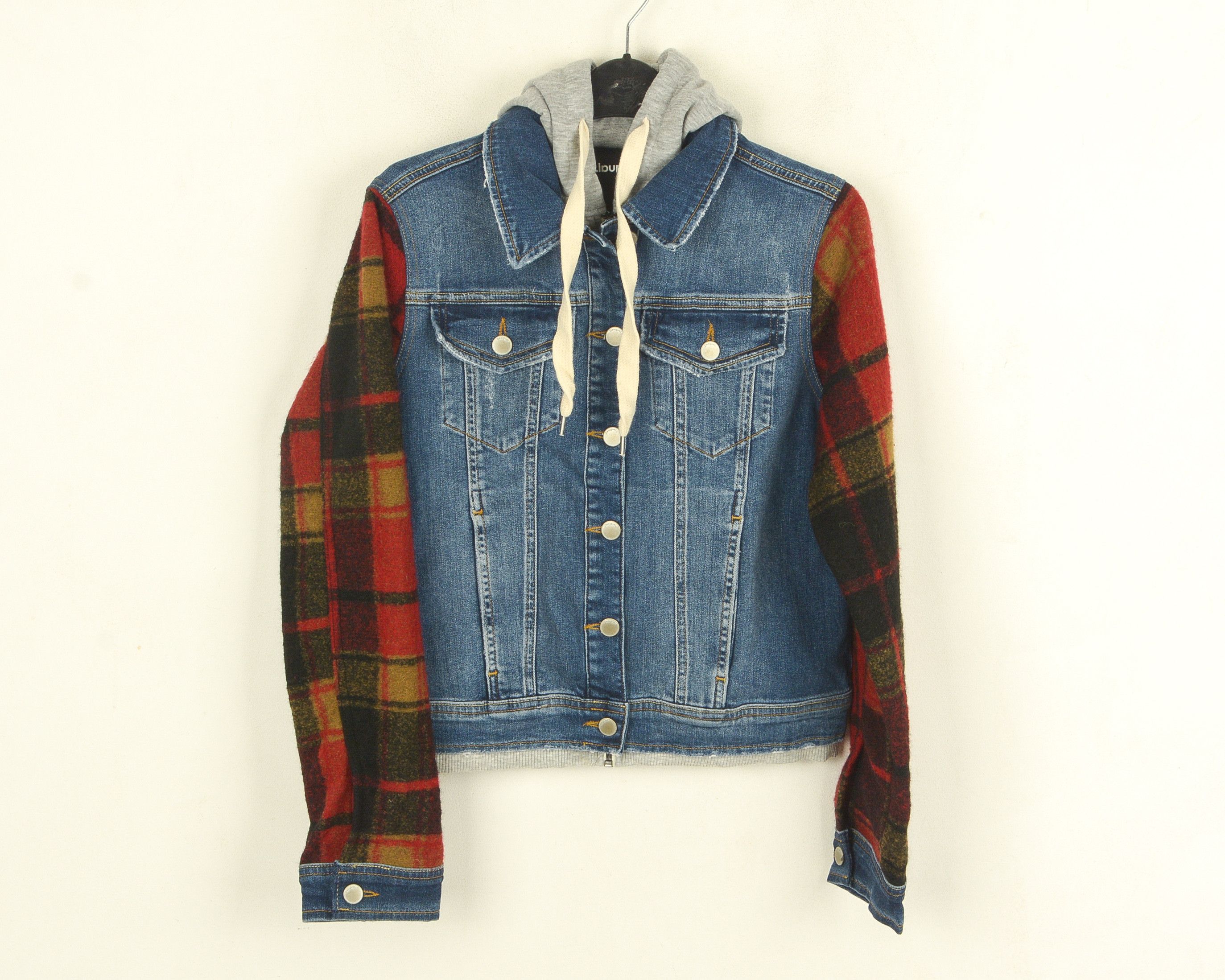 Desigual Washington Denim Jacket Women M Hooded Trucker Hoodie Jumper Size M / US 6-8 / IT 42-44 - 1 Thumbnail