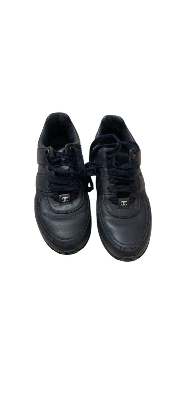 Chanel Chanel black leather trainers Size US 7 / IT 37 - 2 Thumbnail