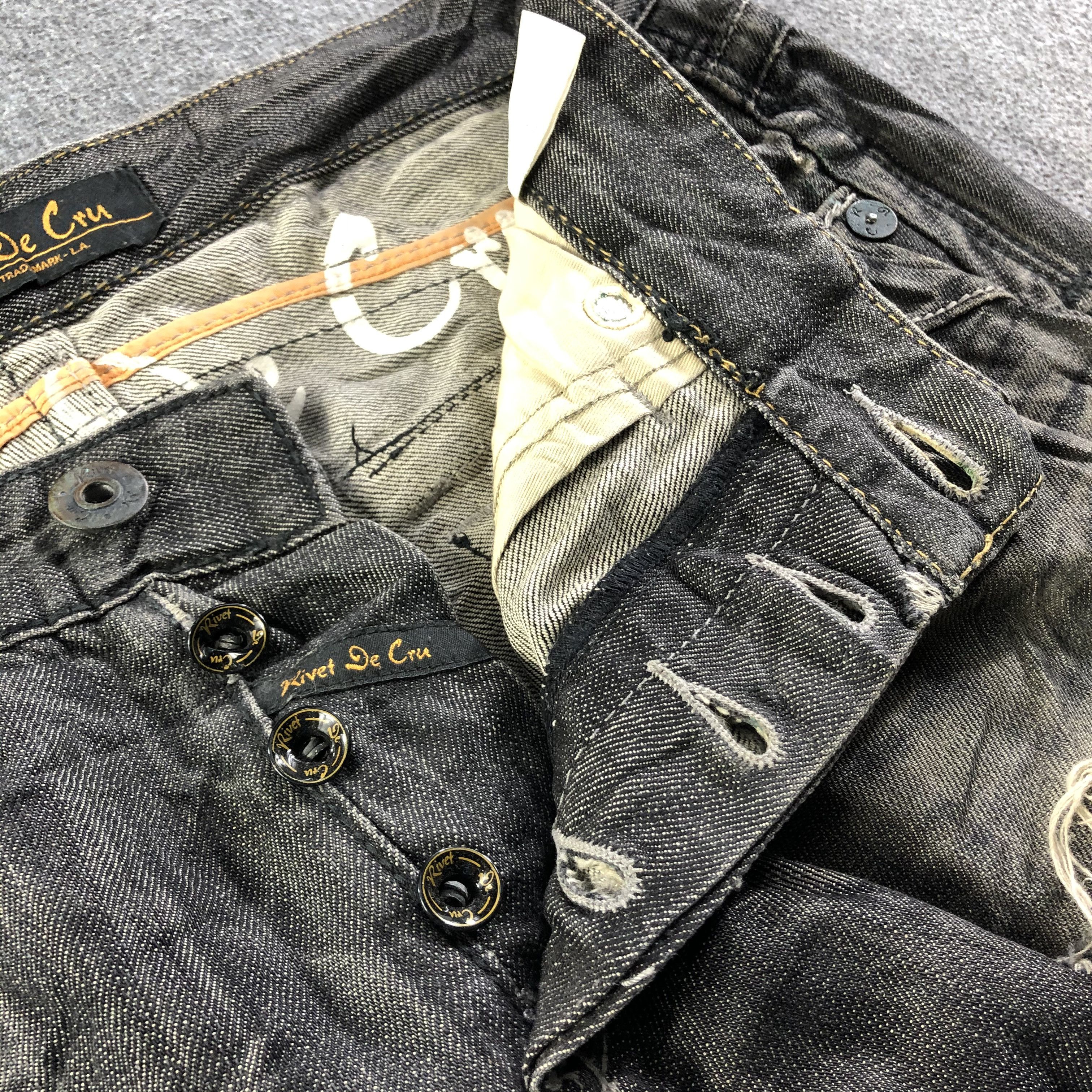 Vintage Vintage Rivet De Cru Jeans-J3782 Size US 39 - 10 Thumbnail