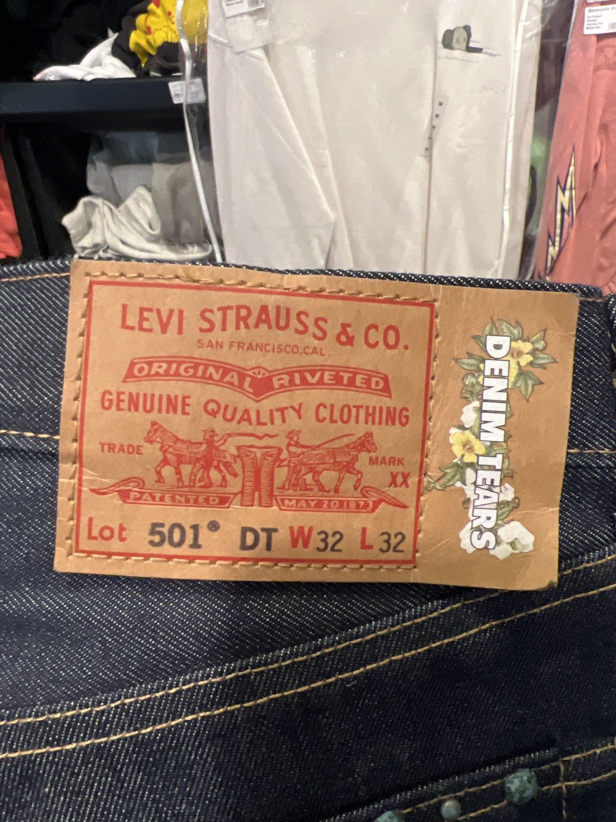 DENIM TEARS Denim Tears Rhinestone Selvedge Jeans 32x32 Size US 32 / EU 48 - 4 Thumbnail