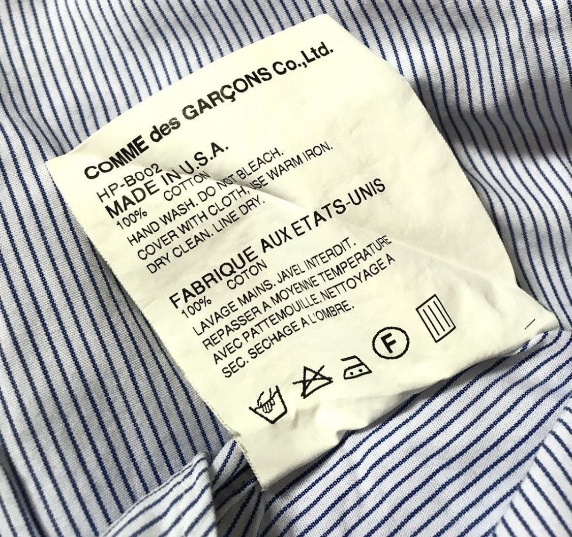 Comme des Garcons Cdg homme x individualized shirts striped button down shirt Size US S / EU 44-46 / 1 - 4 Thumbnail
