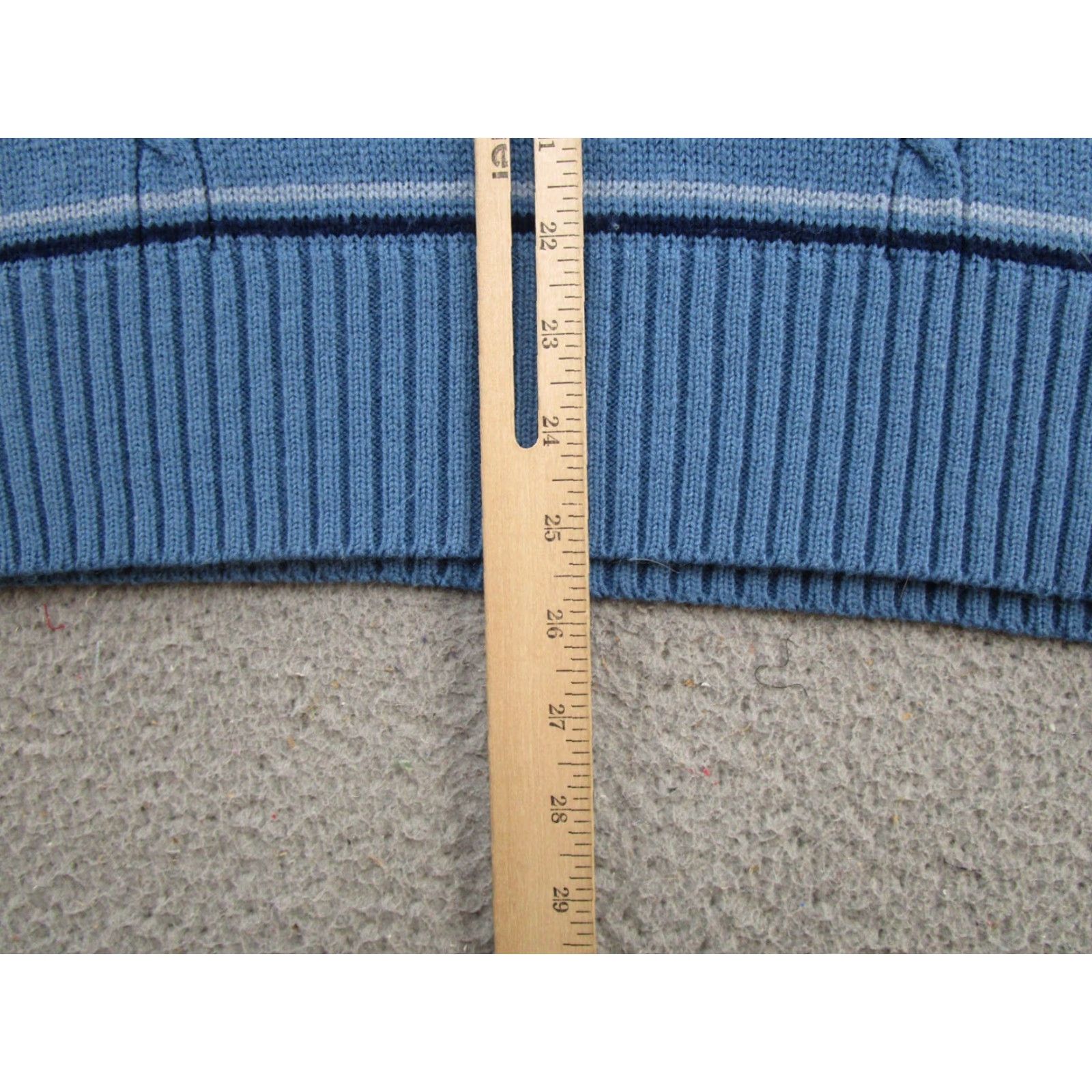 Vintage VINTAGE Chevron Vest Sweater 90s Knit Acrylic Blue L Men Pullover Sleeveless Golf 90s Theme Mens Size US L / EU 52-54 / 3 - 5 Thumbnail