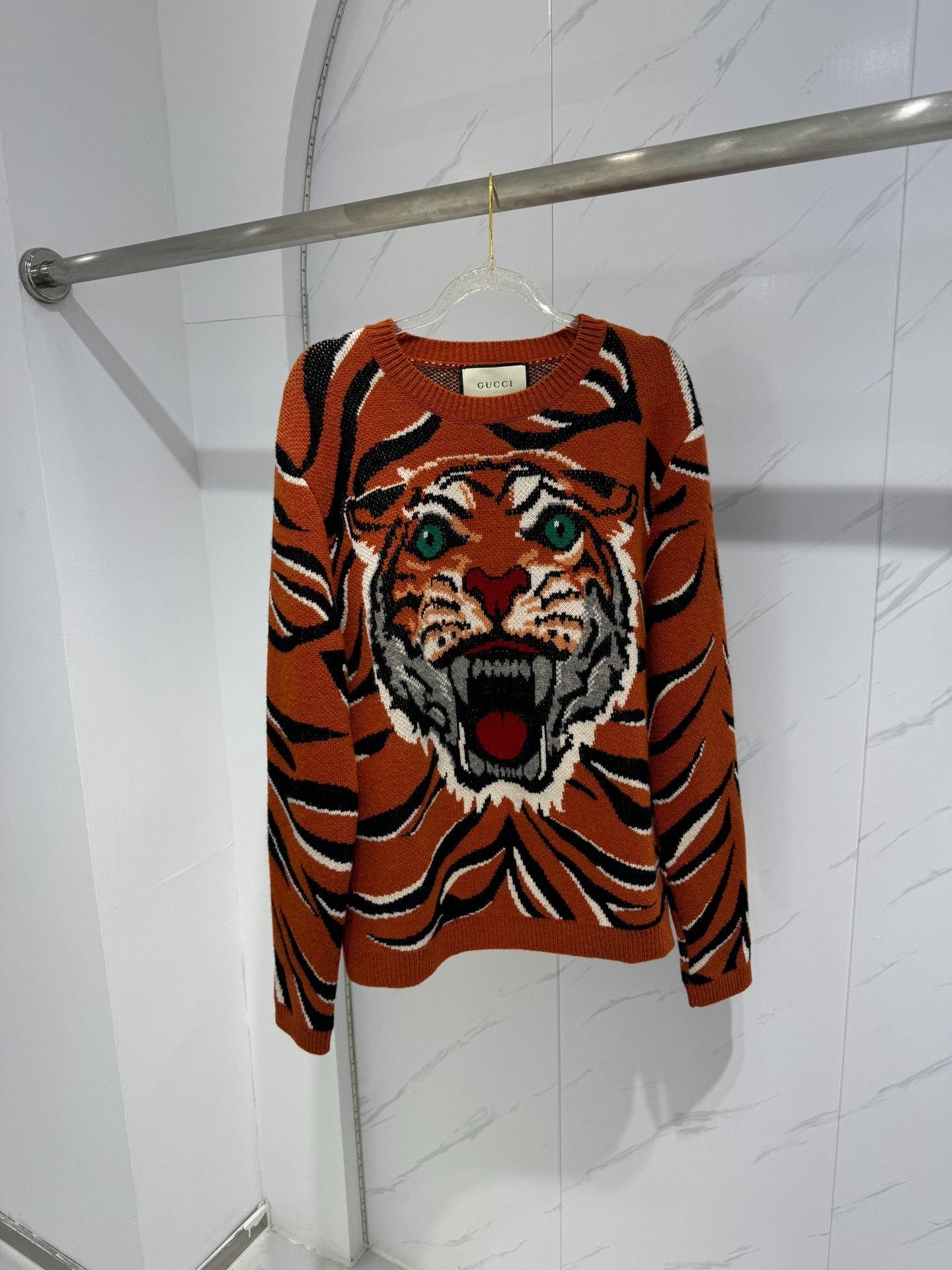Gucci Gucci Tiger Pattern Tiger Head Printed Sweater Size US XS / EU 42 / 0 - 1 Thumbnail
