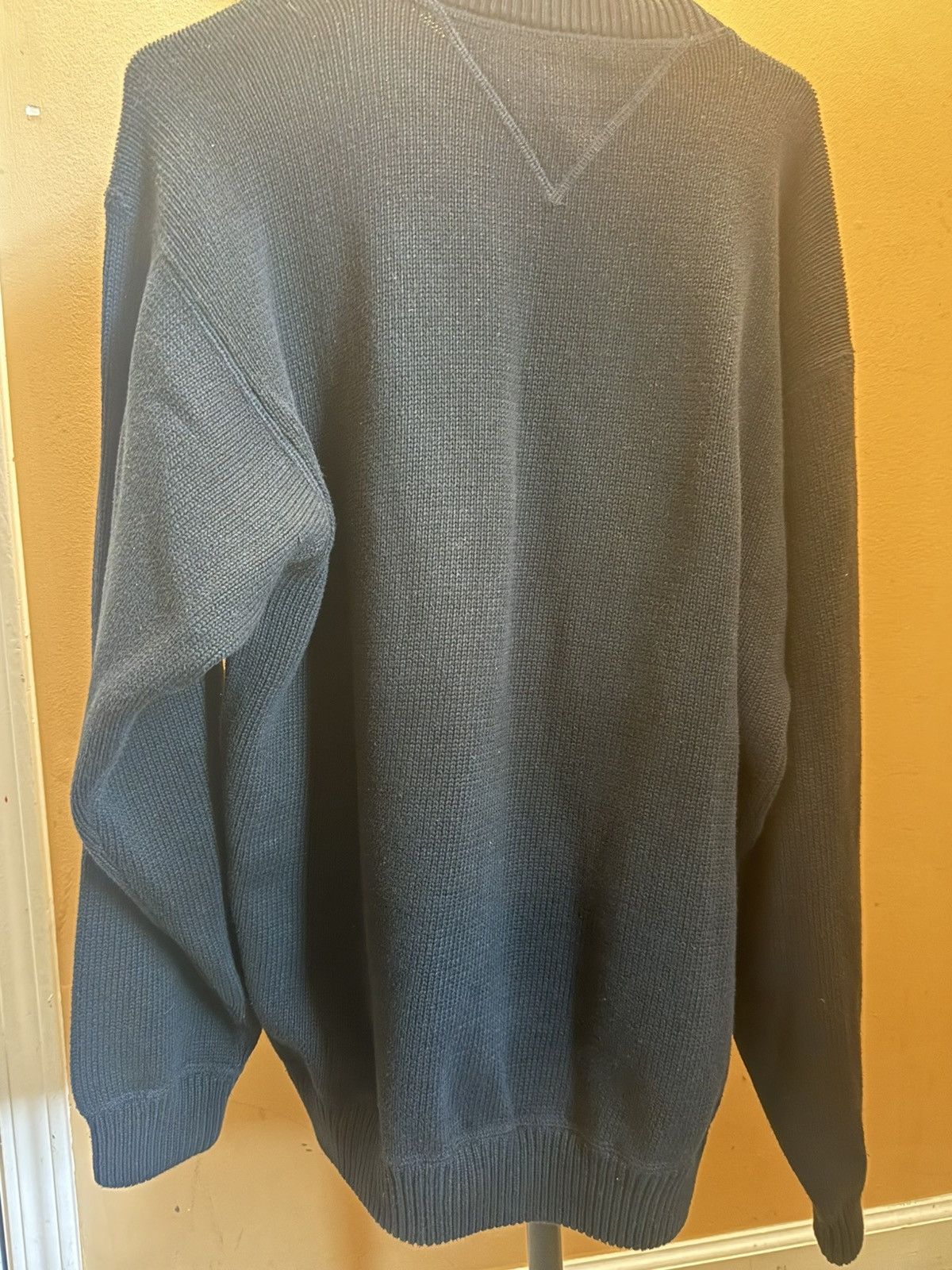 Tommy Hilfiger 90s TH Heavy Knit Sweater Size US L / EU 52-54 / 3 - 3 Thumbnail
