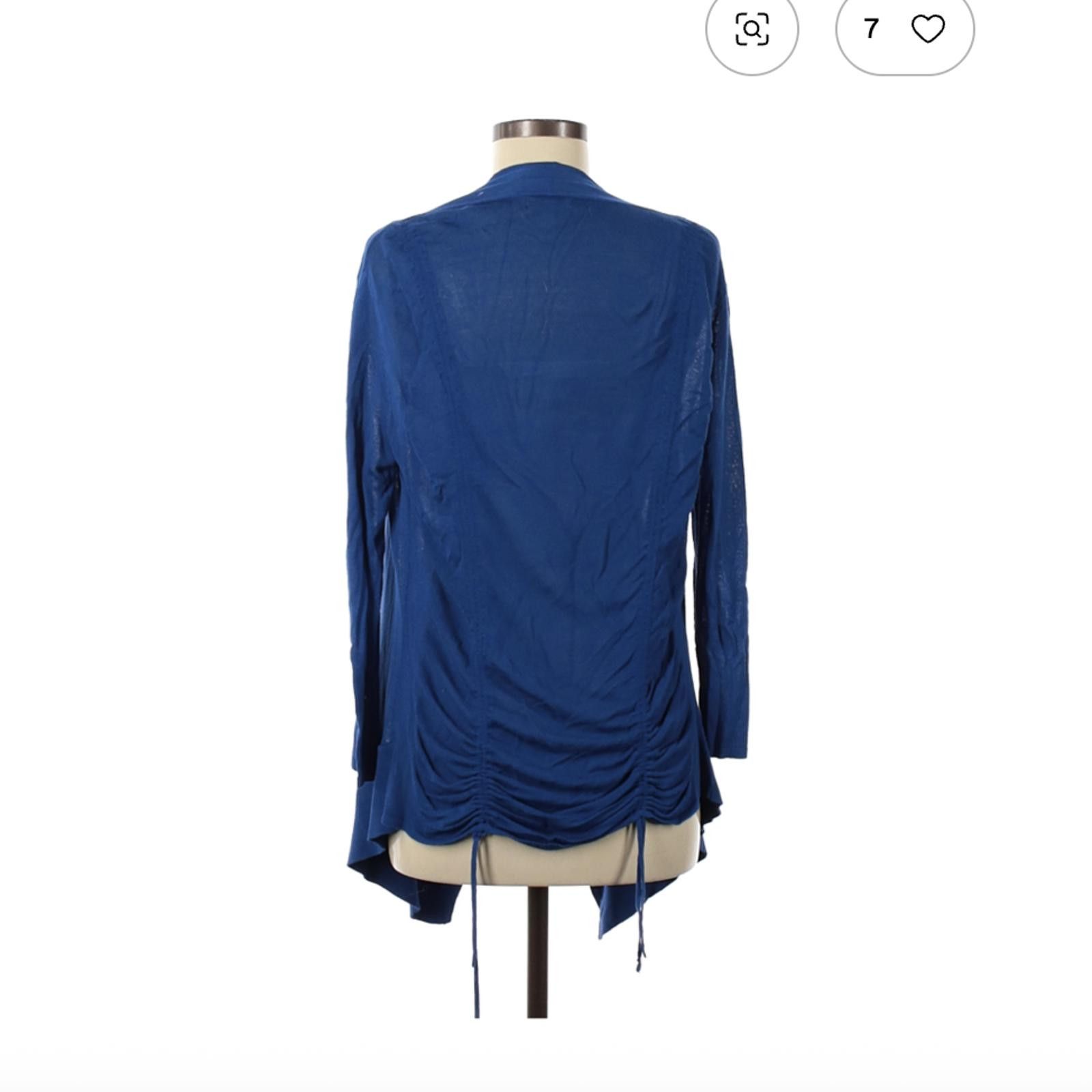 Other Cache Blue Rayon Spandex Cardigan Size M Size M / US 6-8 / IT 42-44 - 2 Thumbnail