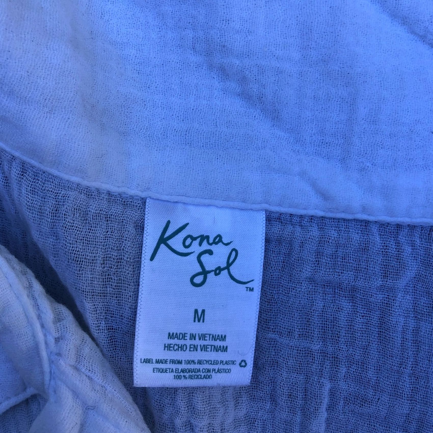 Vintage KONA SOL Button Down Oversized Shirt Women's MEDIUM White Long Sleeve Cotton Shirt Size M / US 6-8 / IT 42-44 - 5 Thumbnail