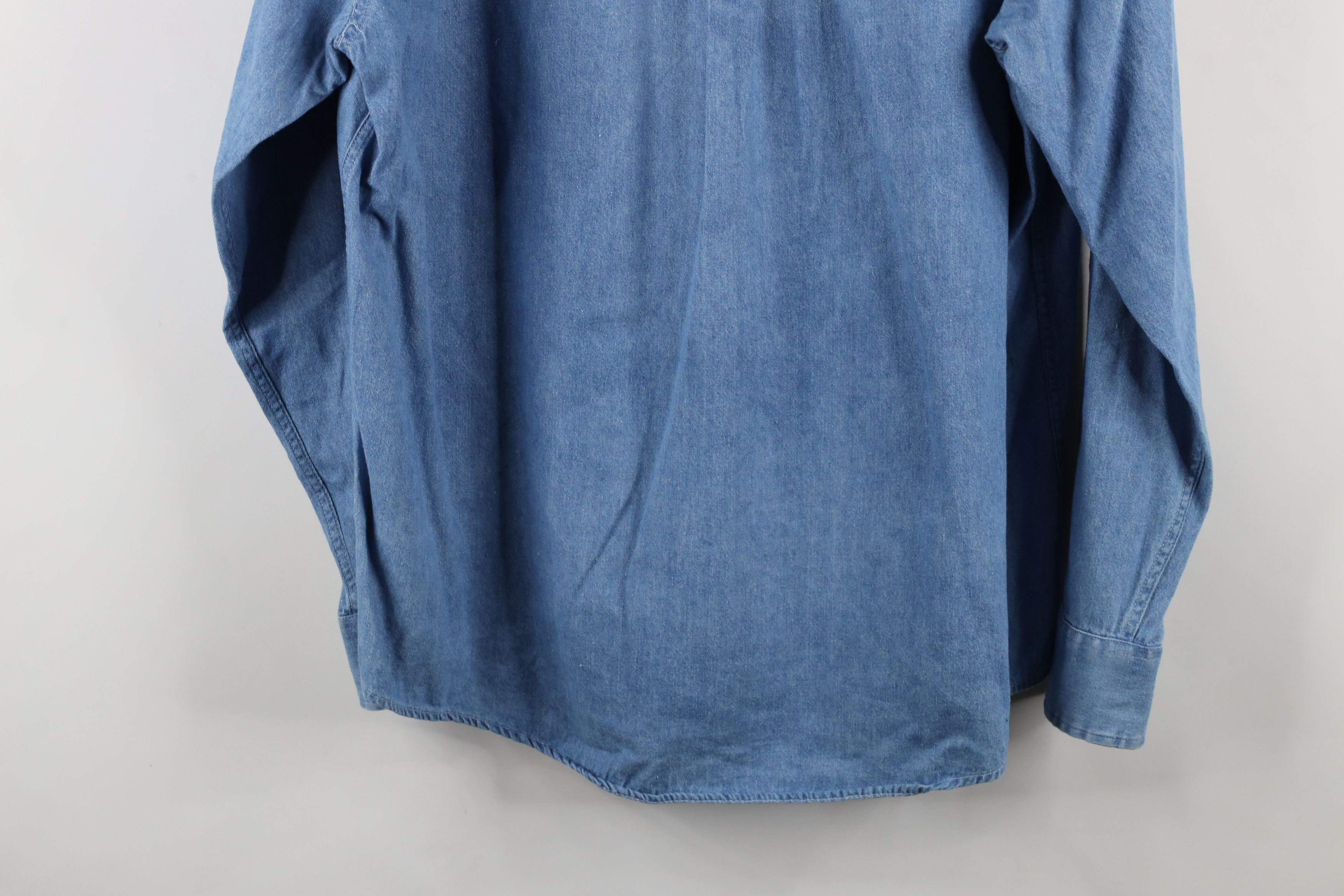 Vintage Vintage 90s Tabasco Hot Sauce Denim Jean Button Down Shirt Size US XL / EU 56 / 4 - 13 Thumbnail