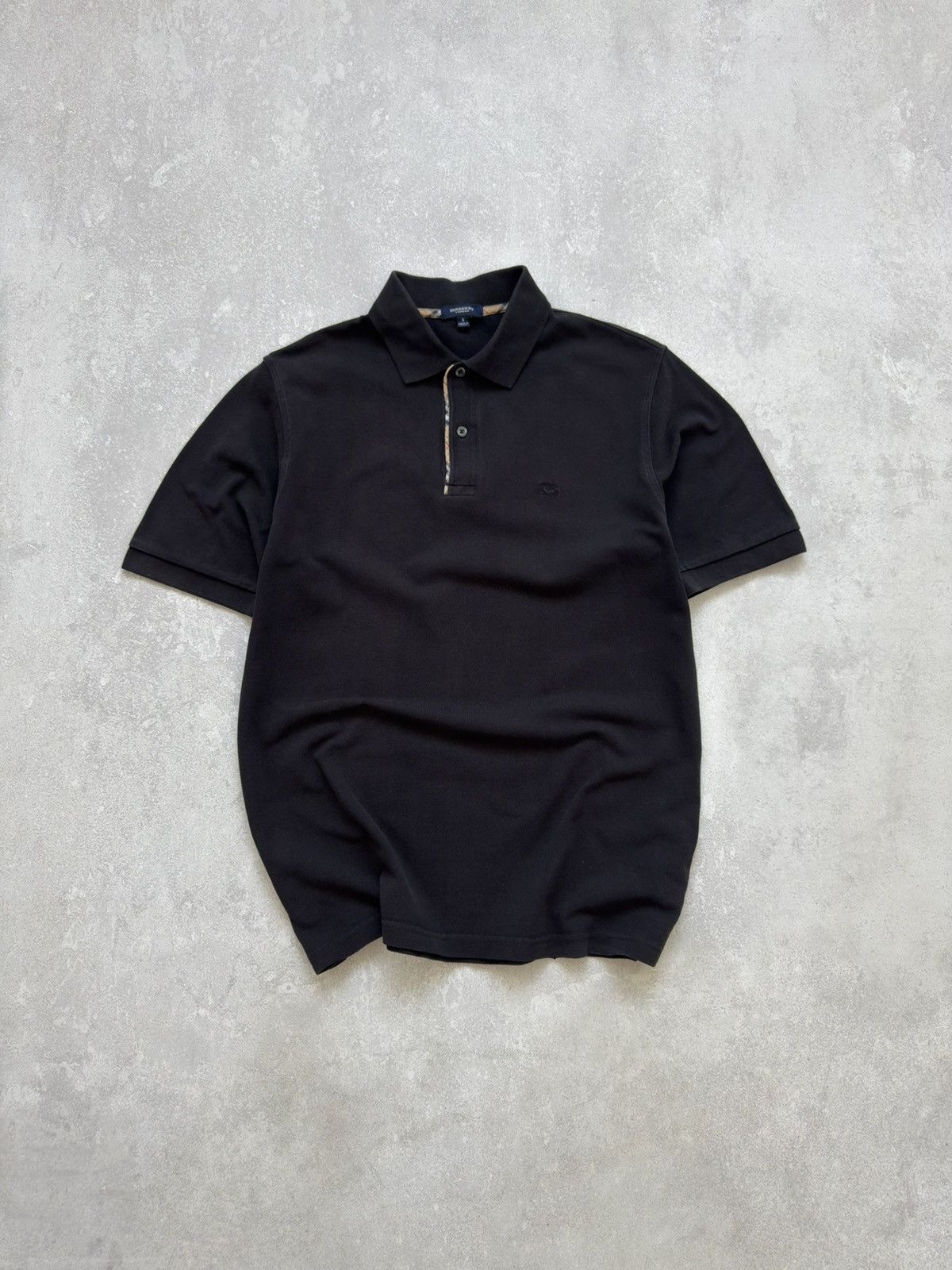 Burberry Vintage Burberry London Nova Check Black Polo Logo Size US S / EU 44-46 / 1 - 1 Thumbnail