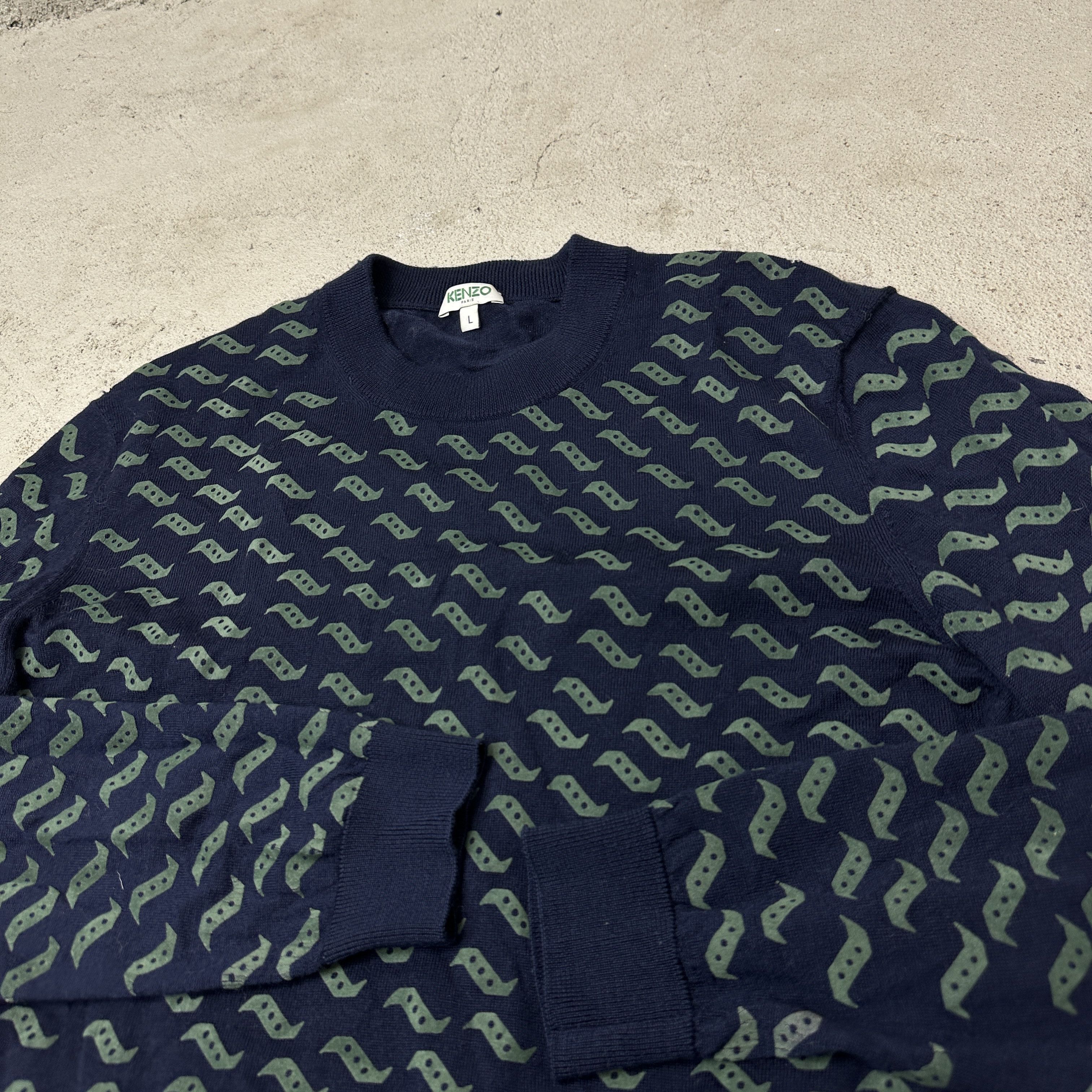 Kenzo Vintage Streetwear Cottage Printed Kenzo Sweater Y2K Size US L / EU 52-54 / 3 - 2 Thumbnail