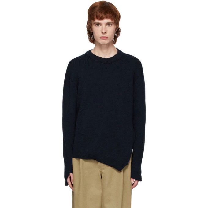 Comme des Garcons SHIRT Comme des Garcons Shirt x Lochaven Navy Twisted Sweater Size US XS / EU 42 / 0 - 1 Thumbnail